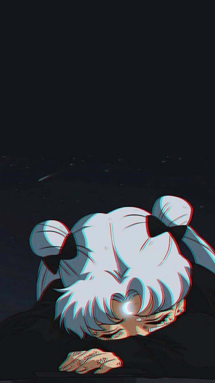 Surullinen anime Sailor Moon -estetiikka Taustakuvat