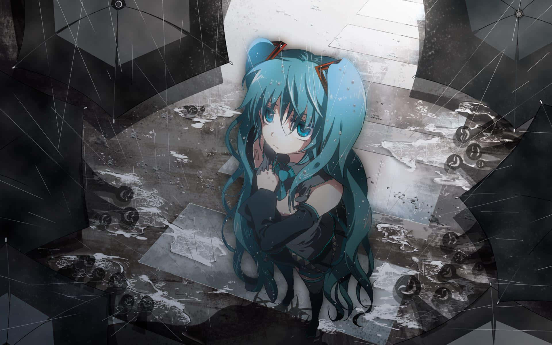 Surullinen anime-taustakuva Taustakuvat