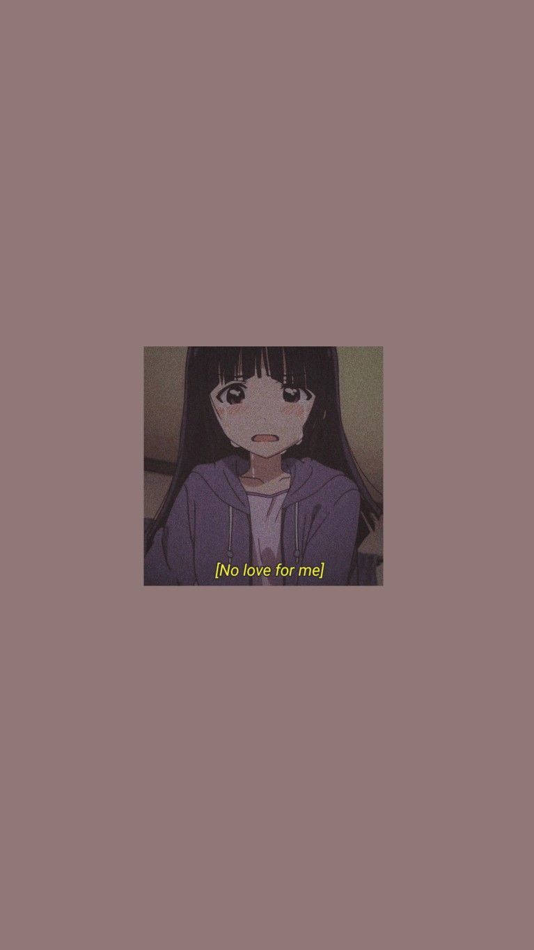 Surullinen anime söpö tyttö estetiikka Taustakuvat