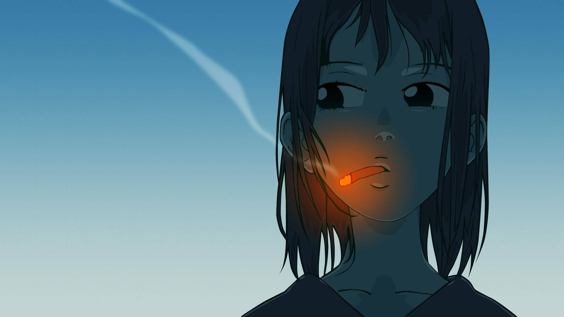 Surullinen anime tupakointi estetiikka Taustakuvat