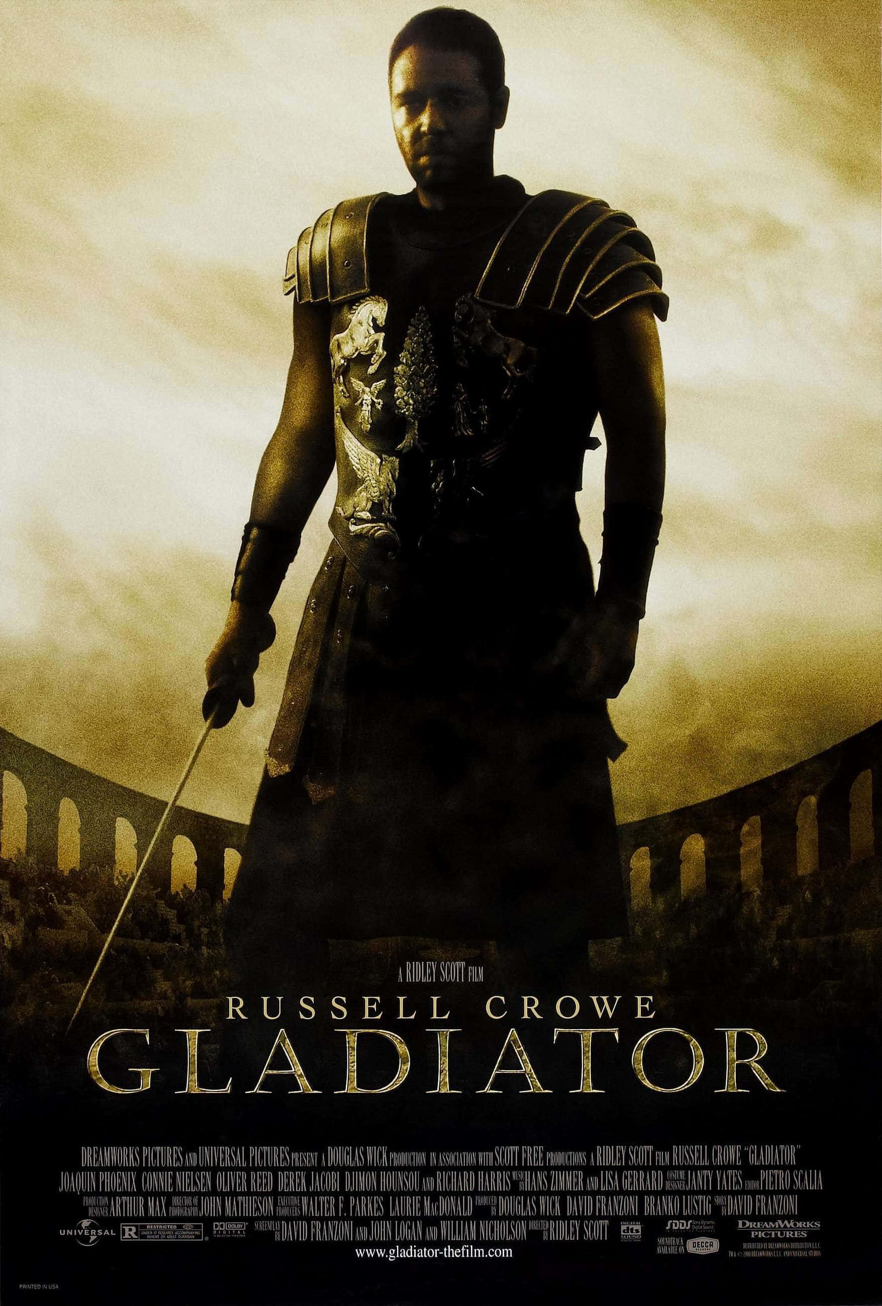 "Suurempi kuin elämä: Maximus Decimus Meridius eeppisessä gladiaattorielokuvassa 'Gladiator'" Taustakuvat