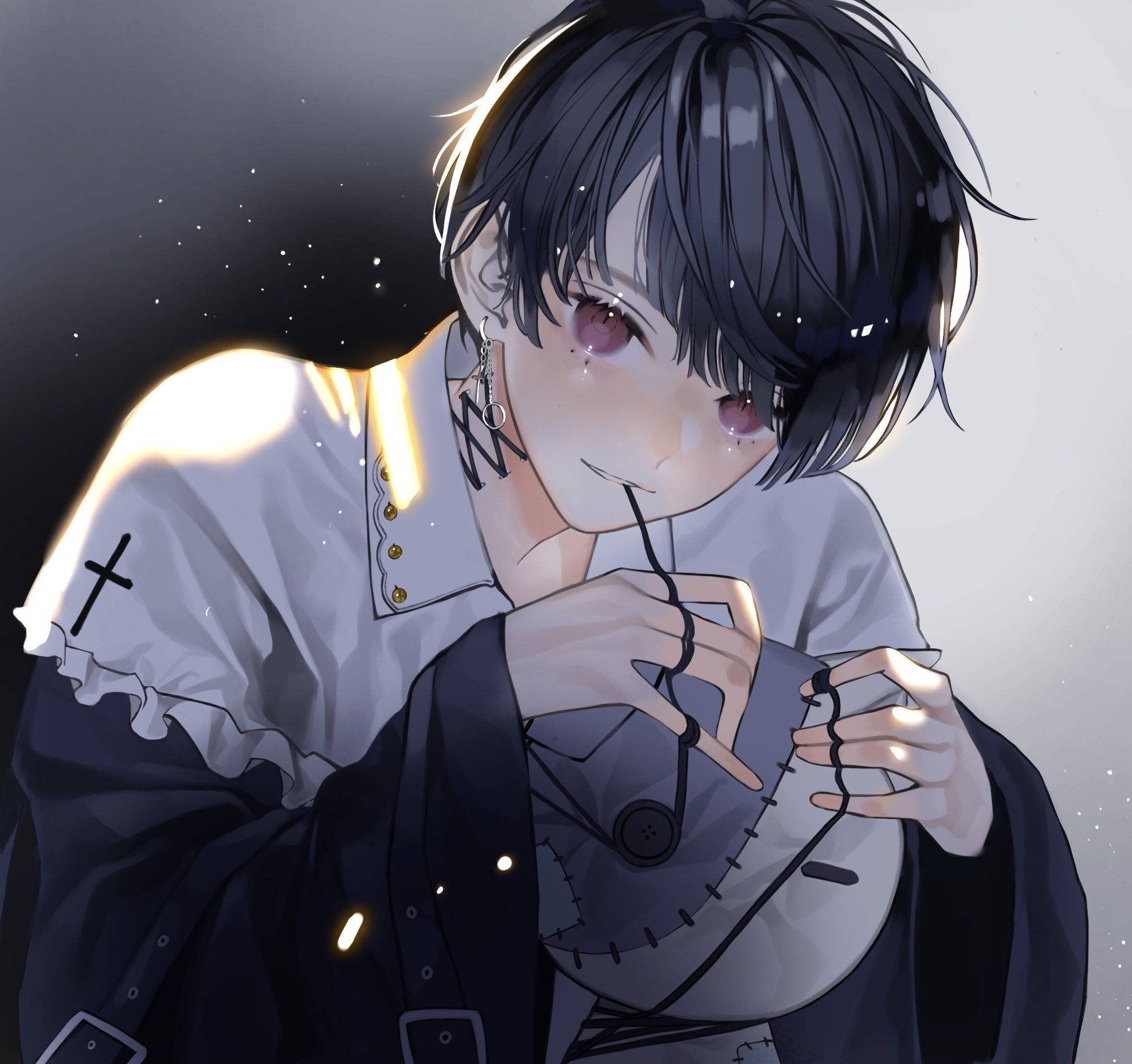 Synkkä Emo-poika Särmikäs Anime-profiilikuva Taustakuvat