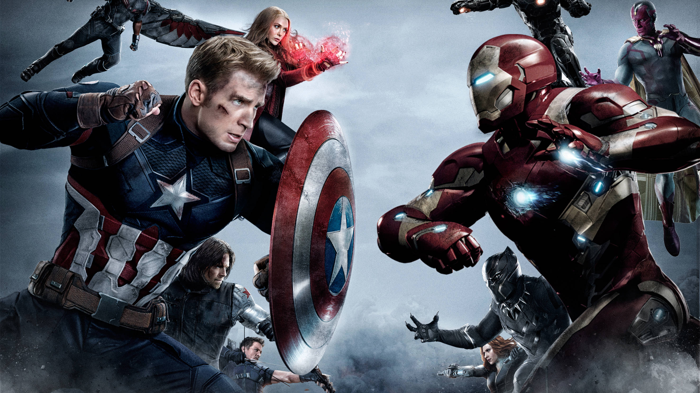 Synkkä juliste Captain America: Civil War Taustakuvat