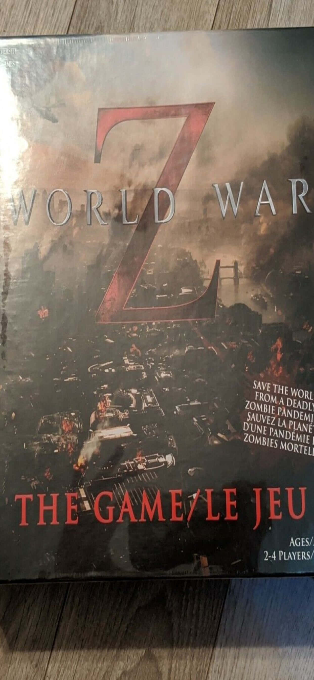 Synkkä kuvitus World War Z -kohtauksesta iPhone XS Max -näytöllä Taustakuvat