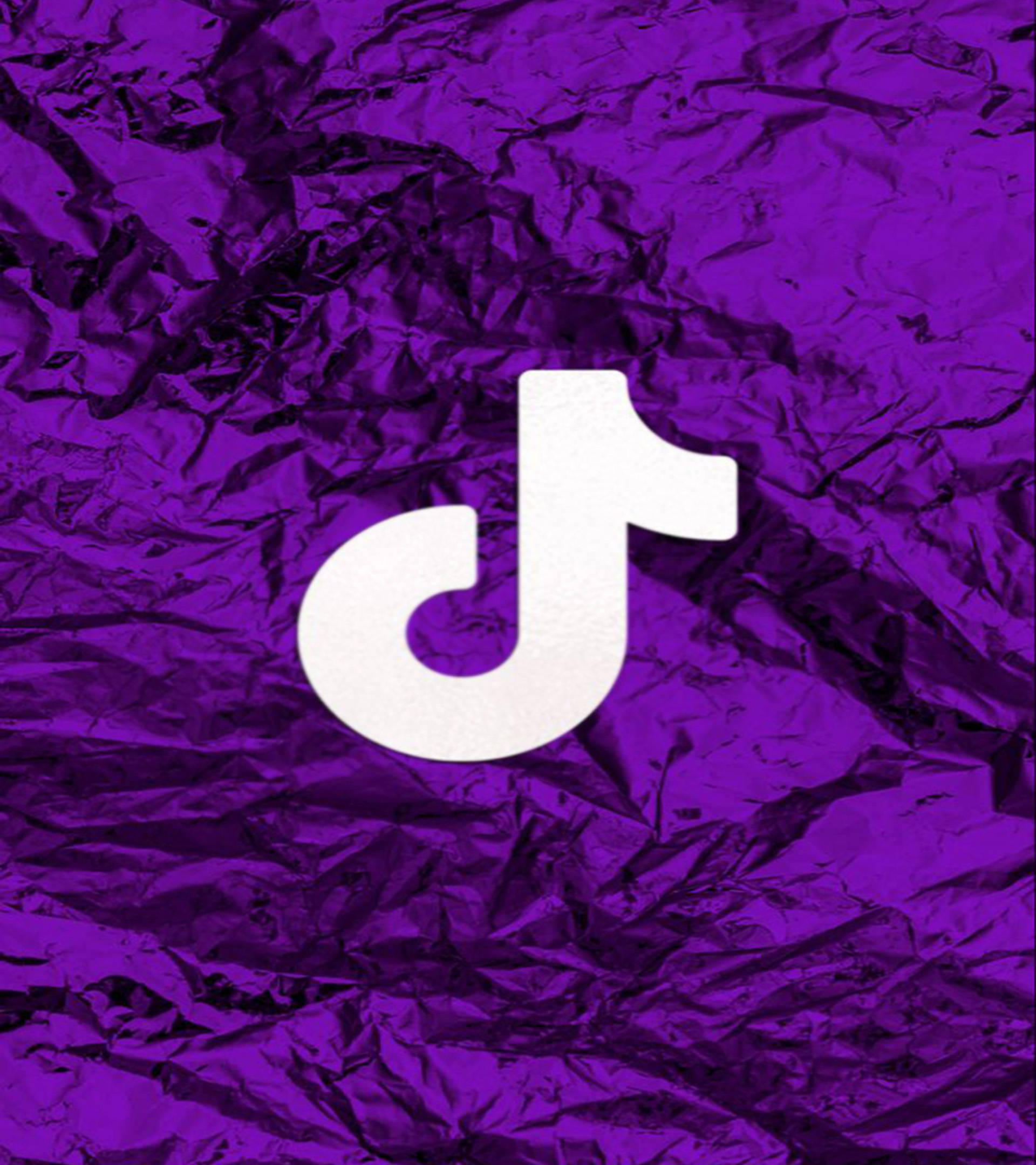 Syvän violetti verhottu TikTok-logo Taustakuvat
