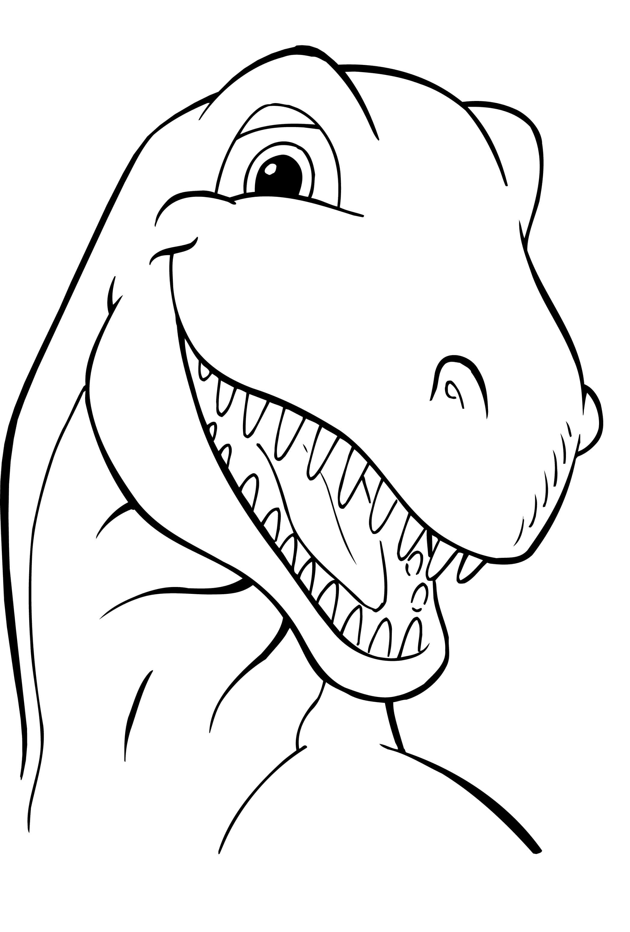 T-Rexin pään värityskuva Taustakuvat