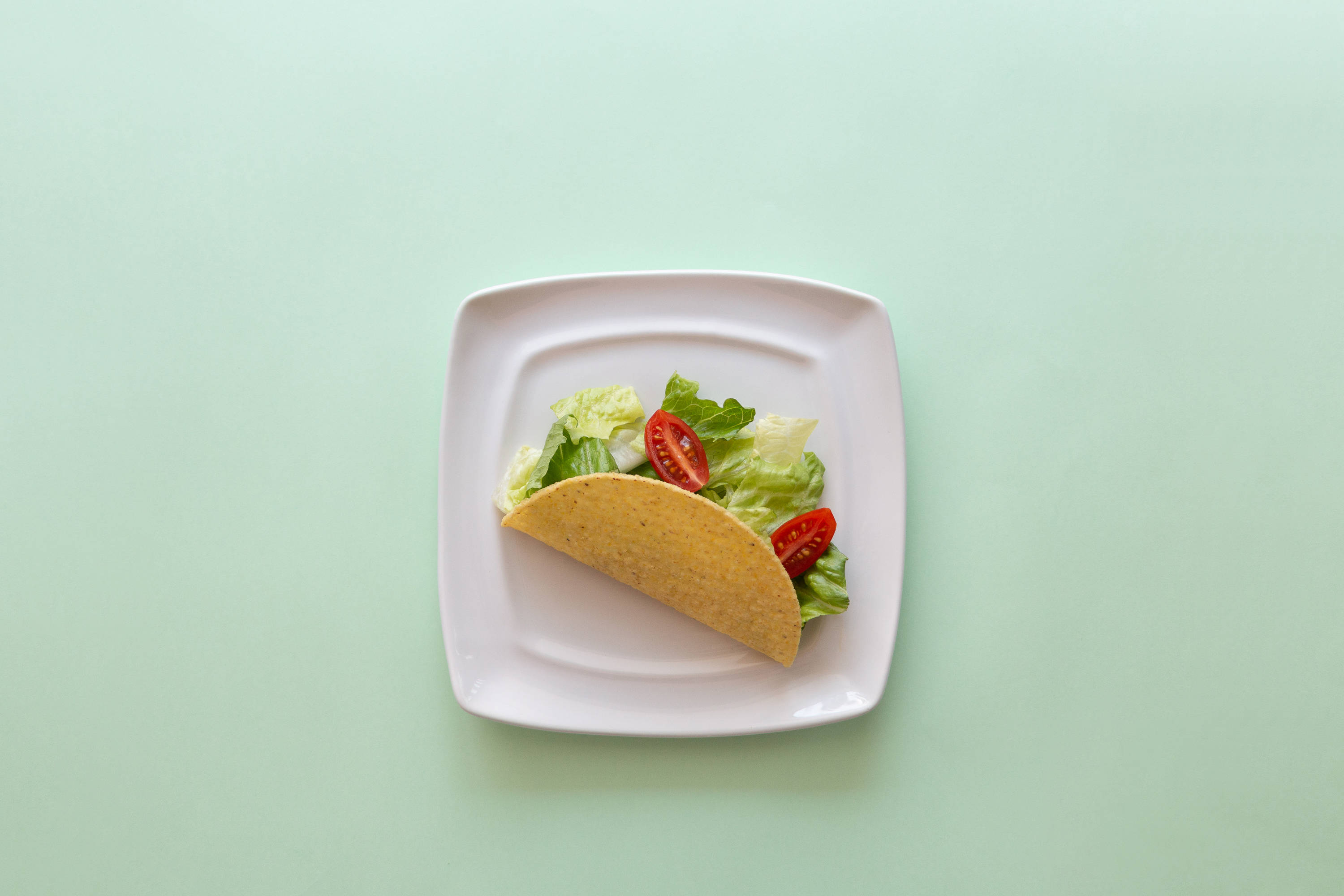 Taco Pastellinvihreällä Pöydällä Taustakuvat