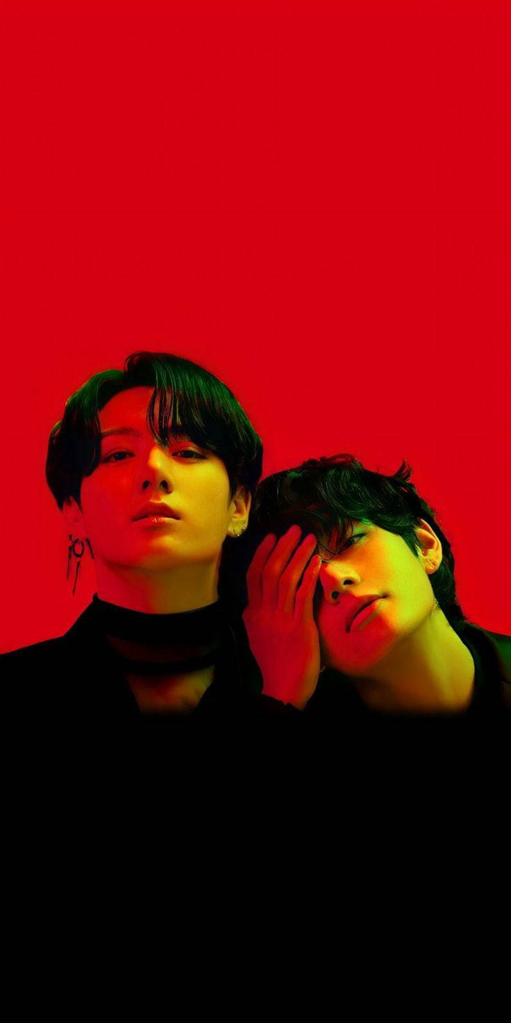 Taekook BTS Punainen Taustakuvat