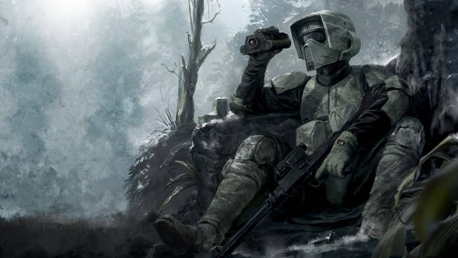Tähtää, Stormtrooper! Taustakuvat