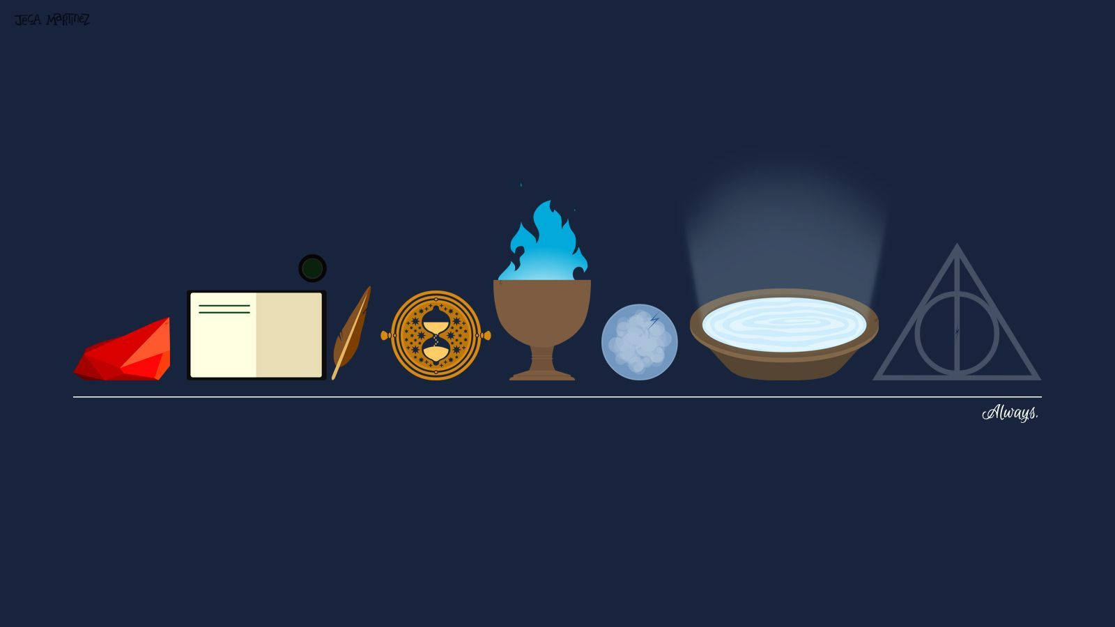 Taianomaiset esineet Harry Potter -kannettava Taustakuvat