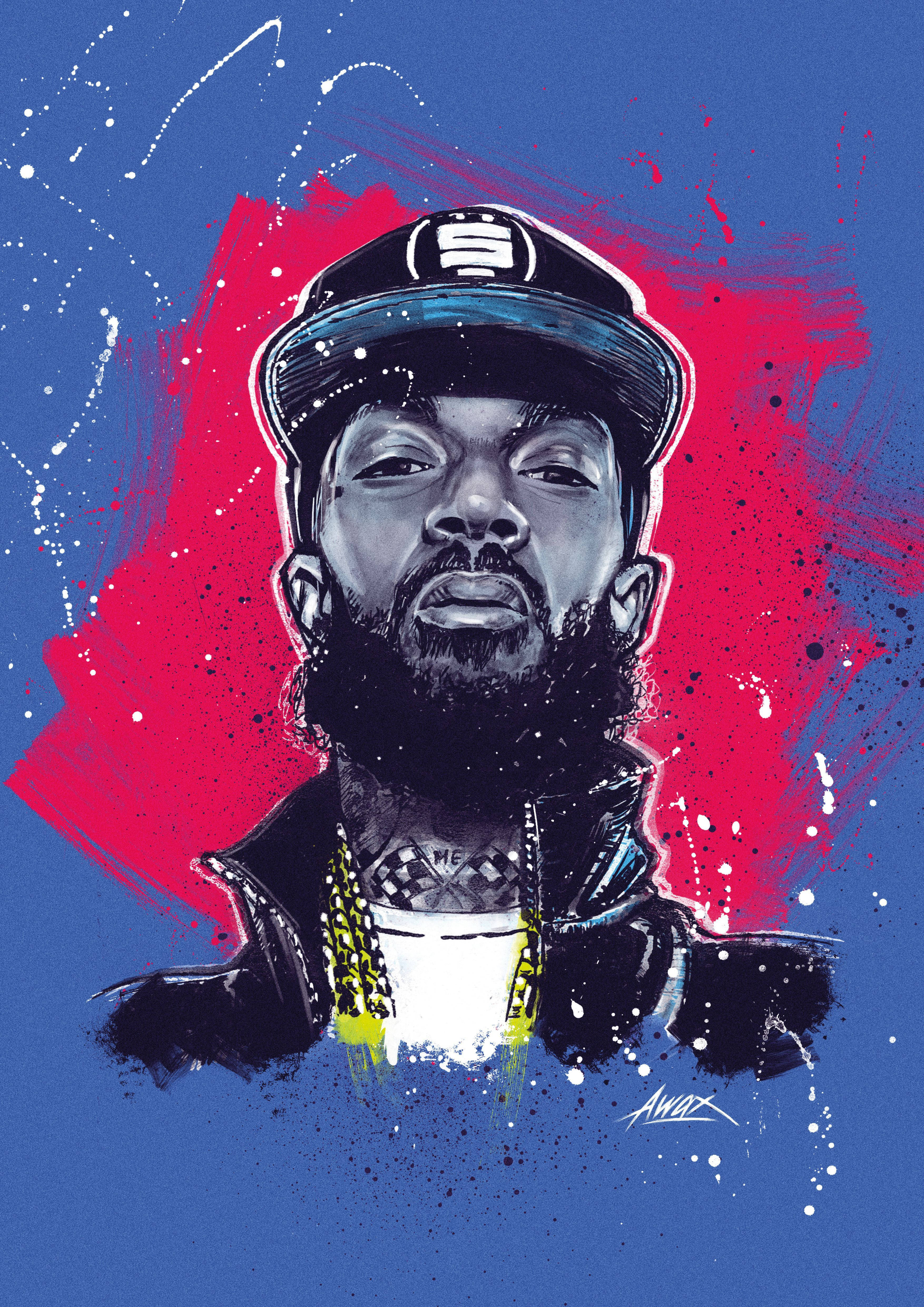 Taide Nipsey Husslesta Taustakuvat