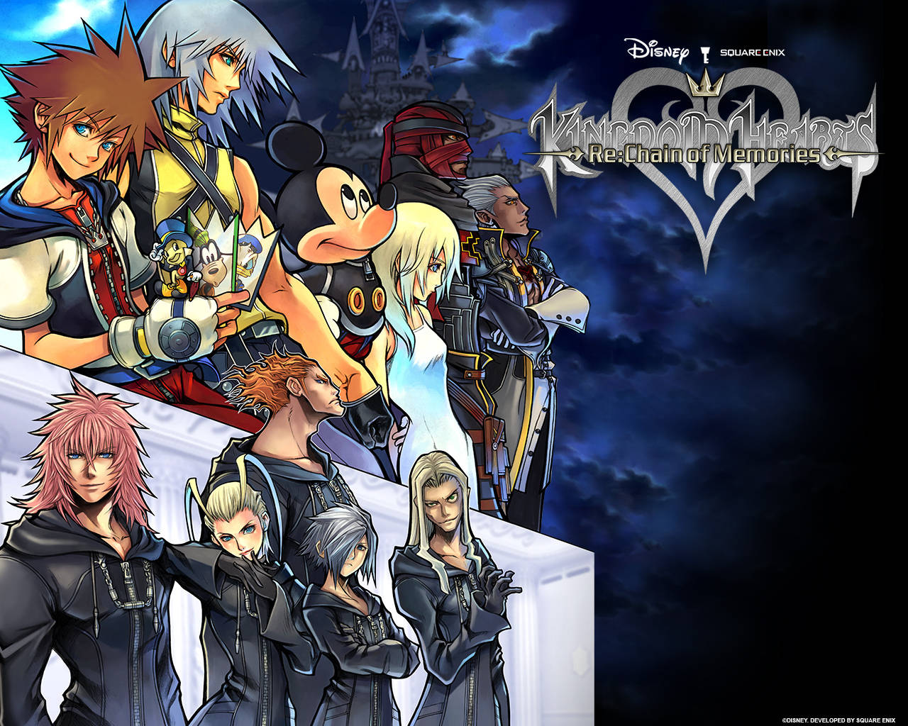 Taideteos Kingdom Hearts -logolla Taustakuvat