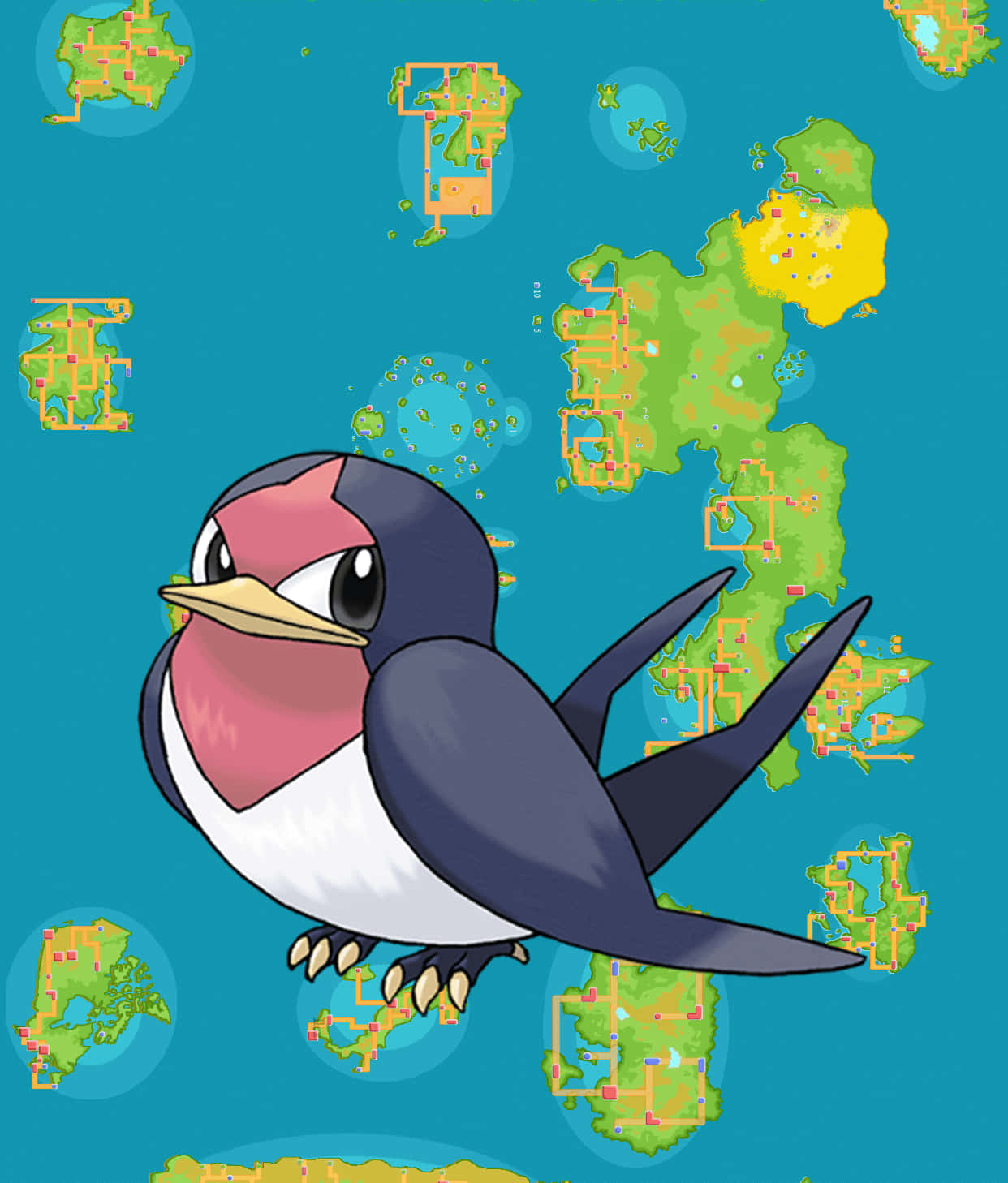 Taillow karttataustalla Taustakuvat