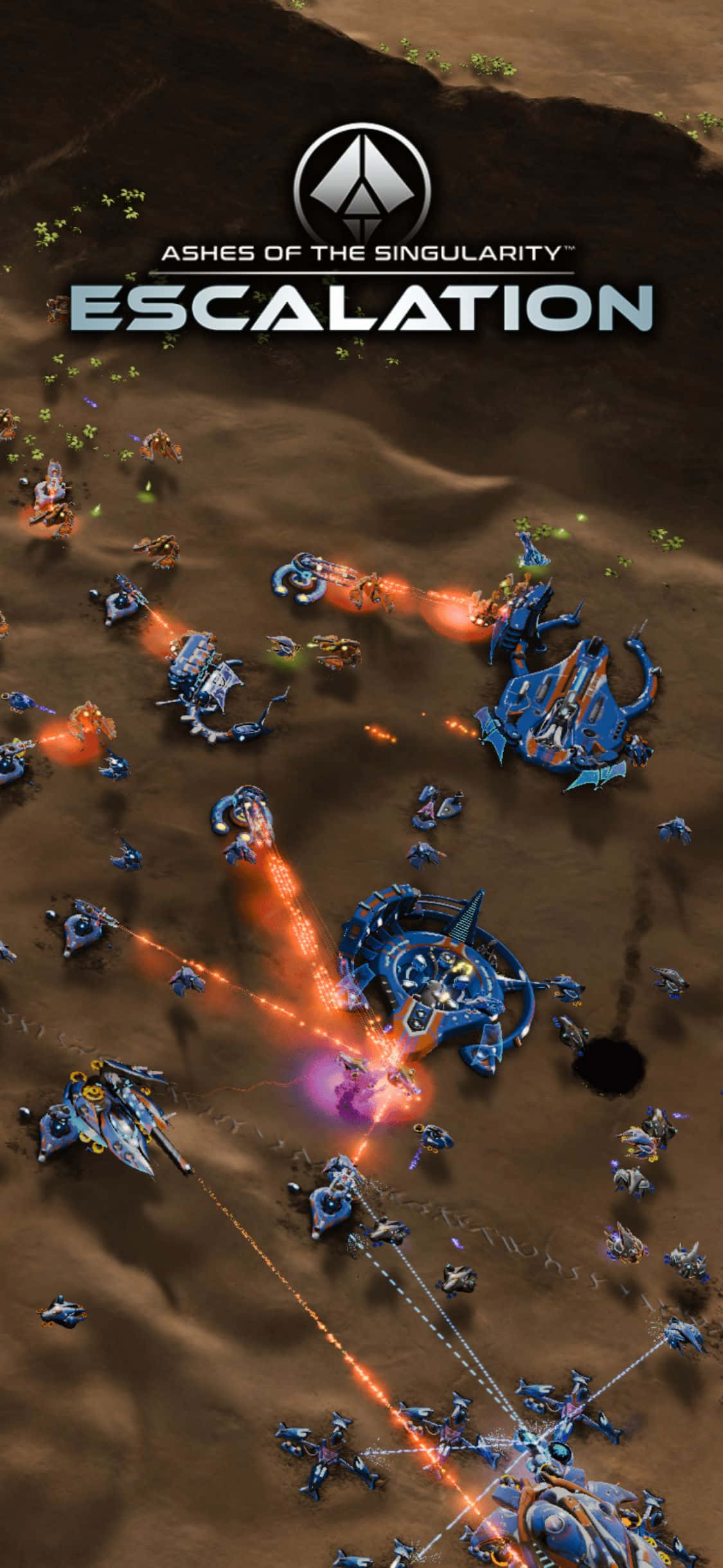 Taistele Ashes of the Singularity: Escalationissa iPhone X:llä Taustakuvat