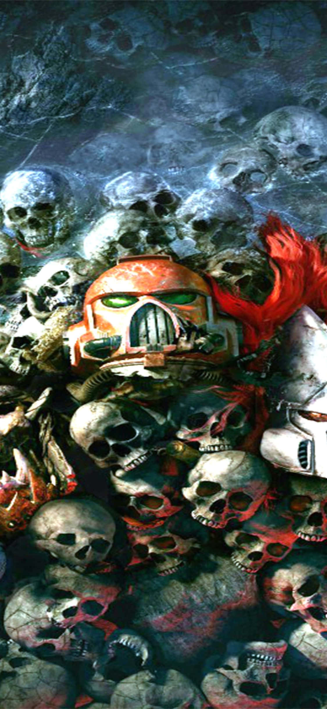 Taistele post-apokalyptisessä maailmassa iPhone Xs Dawn Of War III:lla Taustakuvat