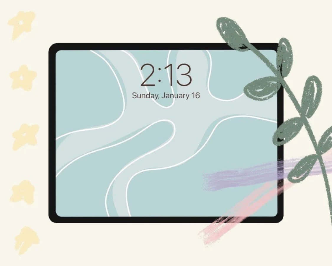 Taiteellinen esteettinen iPad, täydellinen selaamiseen ja valokuvien esittämiseen Taustakuvat