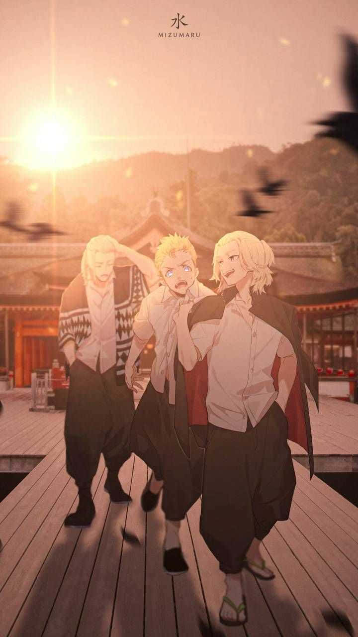 Takemichi Mikey ja Draken Tokyo Revengers Anime Taustakuvat