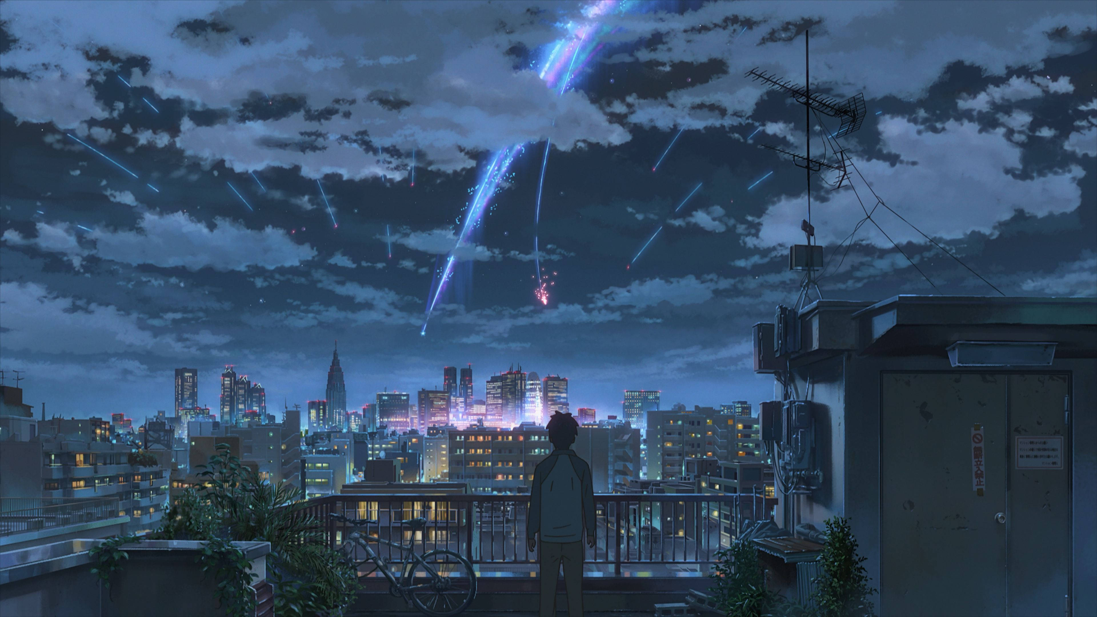 Taki komeetta Your Name Anime 2016 Taustakuvat