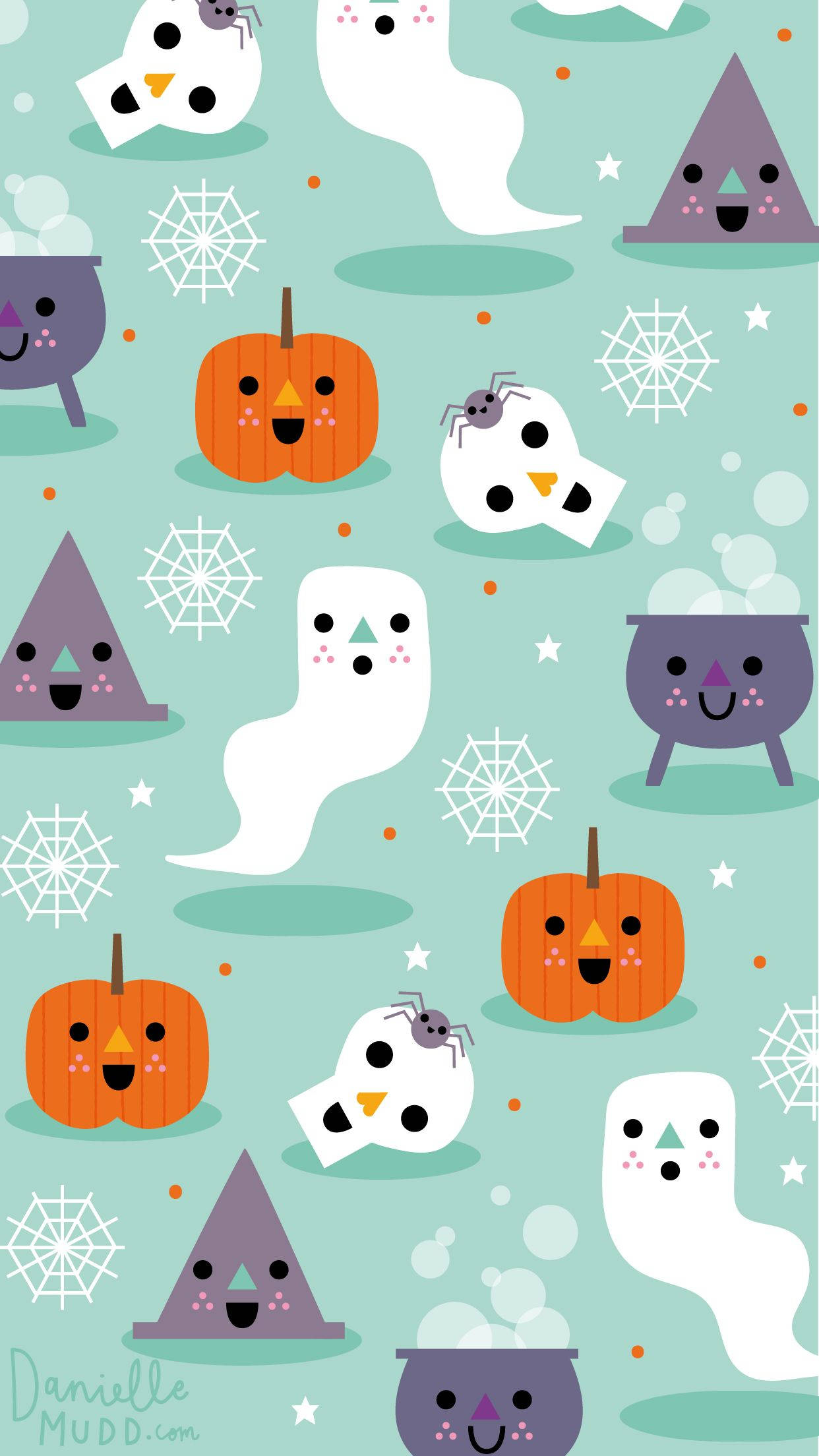 Talvinen Halloween iPhone Taustakuvat