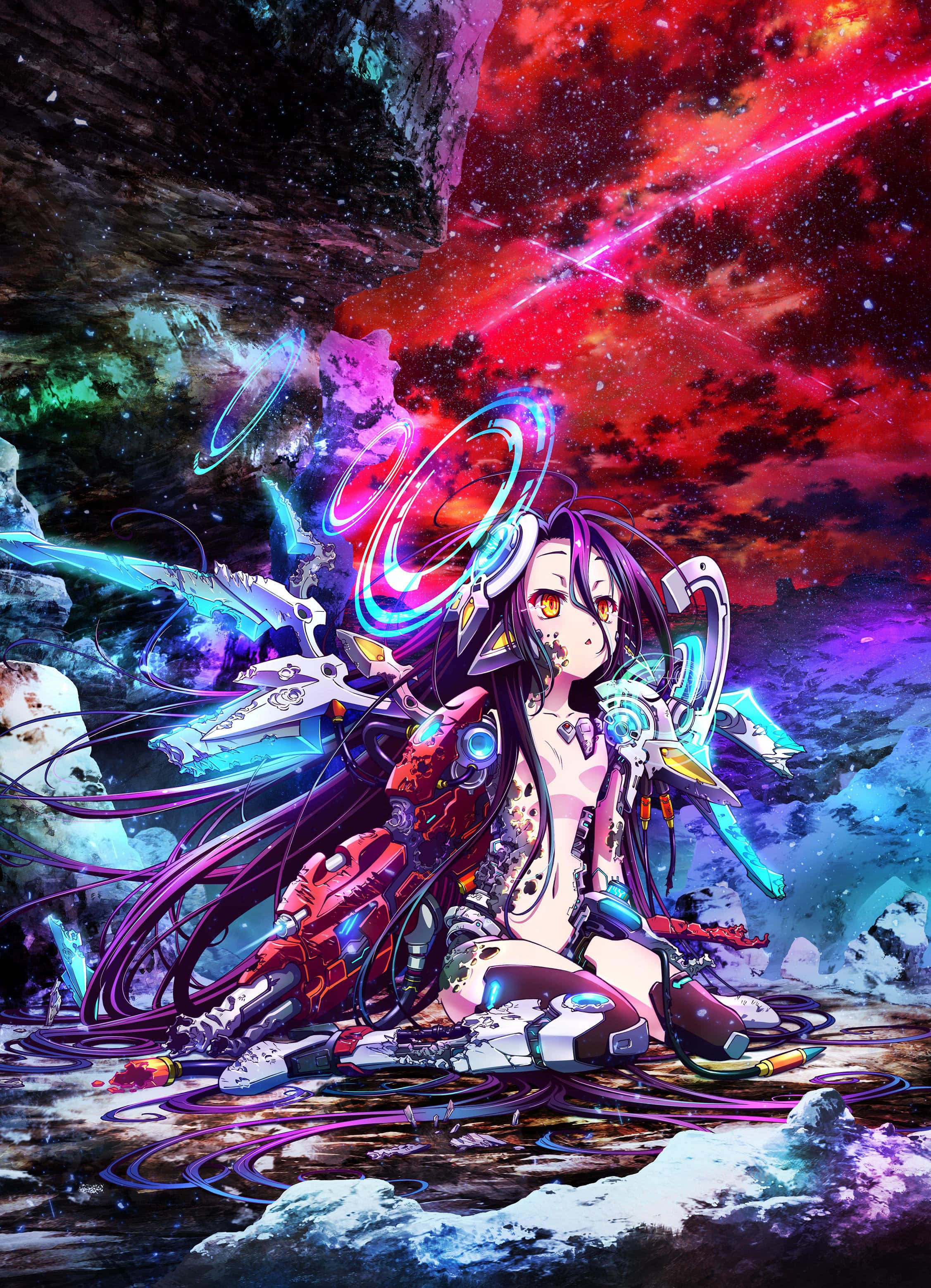 Tämä kaunis No Game No Life -maailma, missä mikä tahansa on mahdollista. Taustakuvat