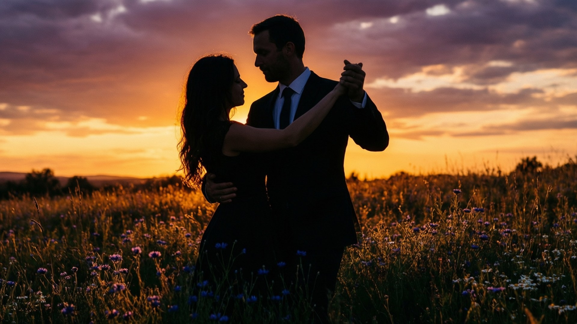 Tanssi kukkien keskellä Taustakuvat