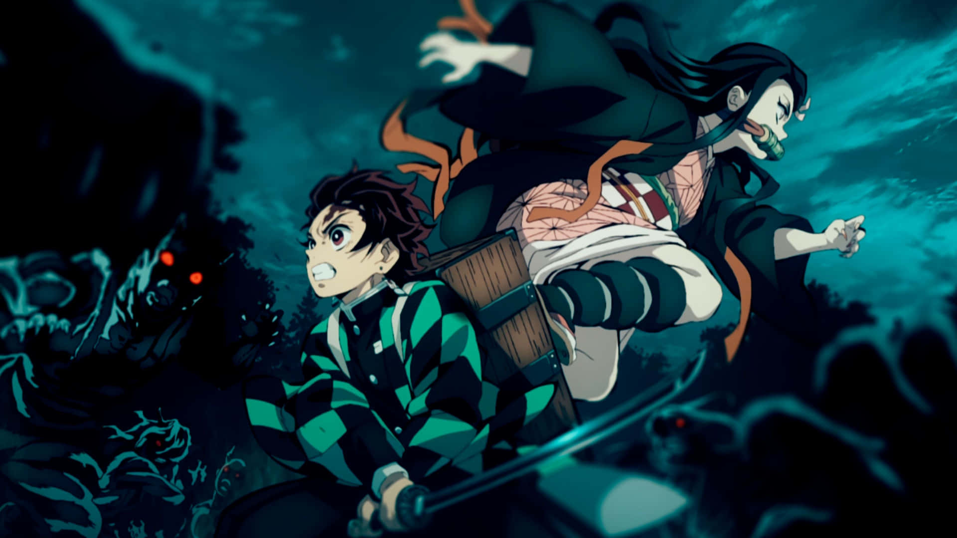 Demon Slayer 4k -taustakuva