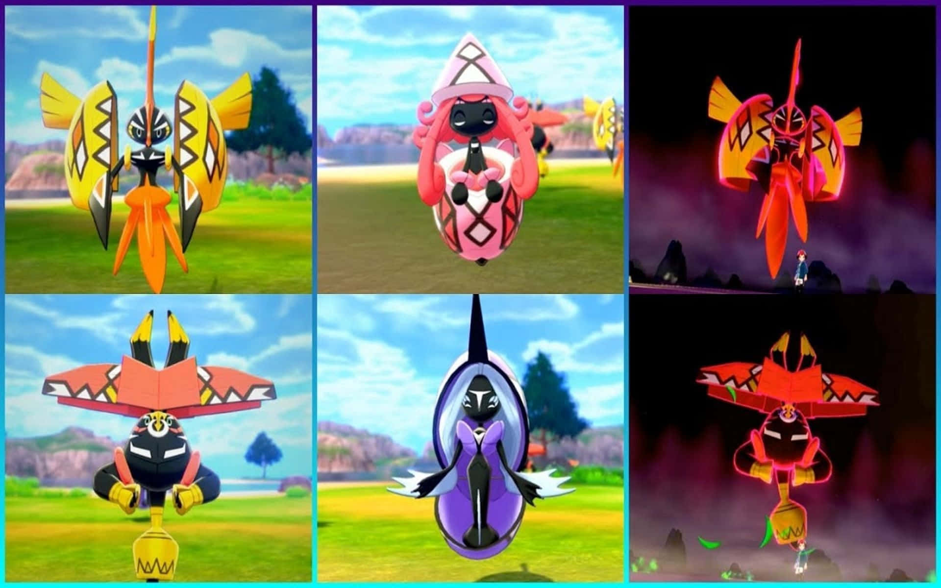 Tapu Bulu, Alolan suojelija taisteluvalmiina Taustakuvat
