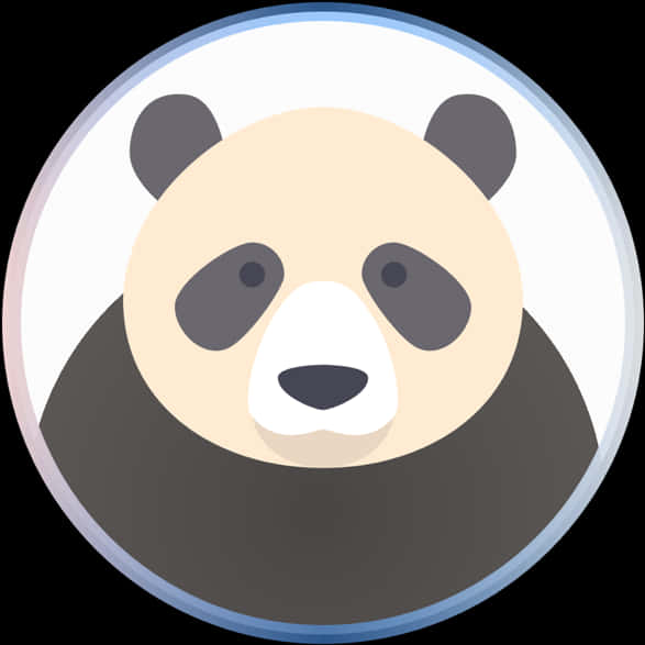 Tasainen Panda-kuvake Taustakuvat