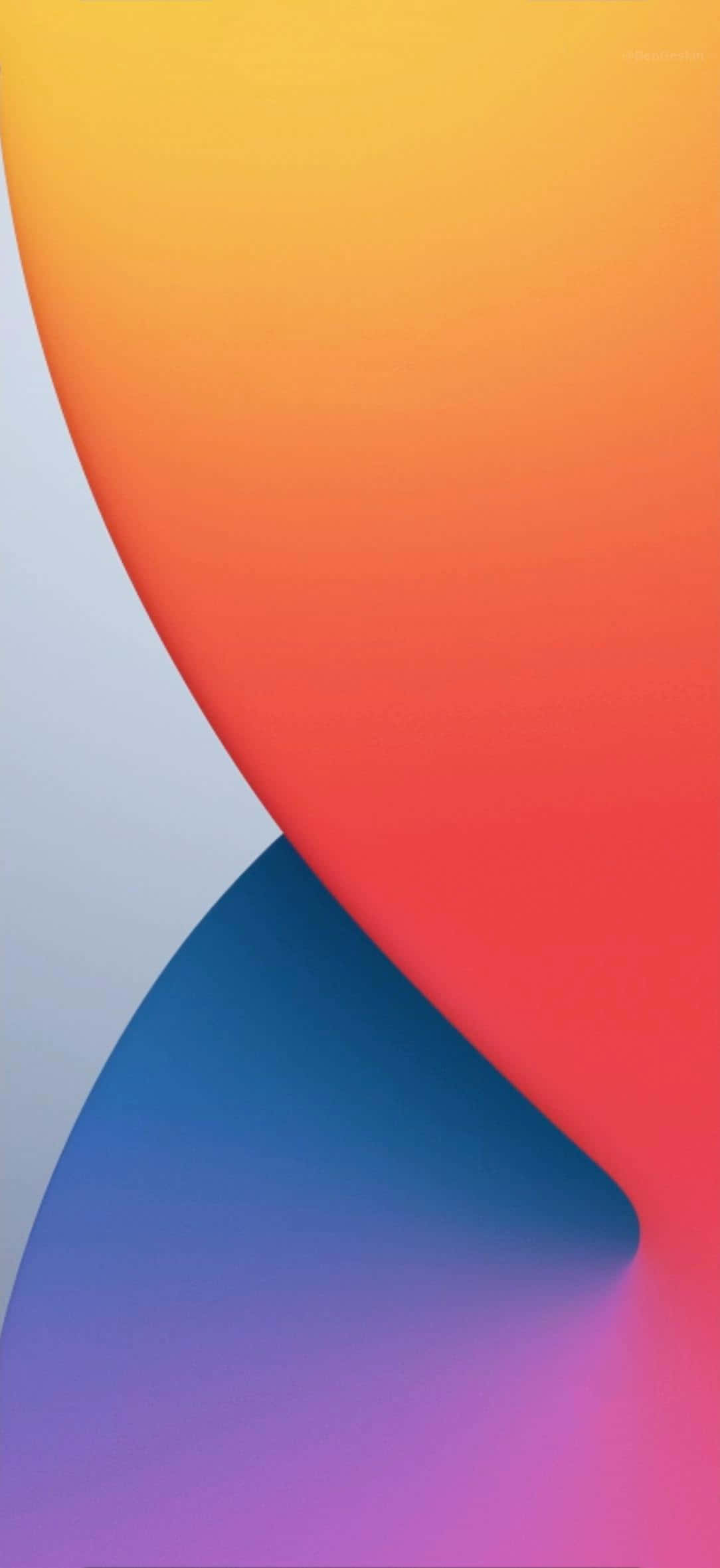 Värikäs abstrakti iOS 14 -perustausta Taustakuvat