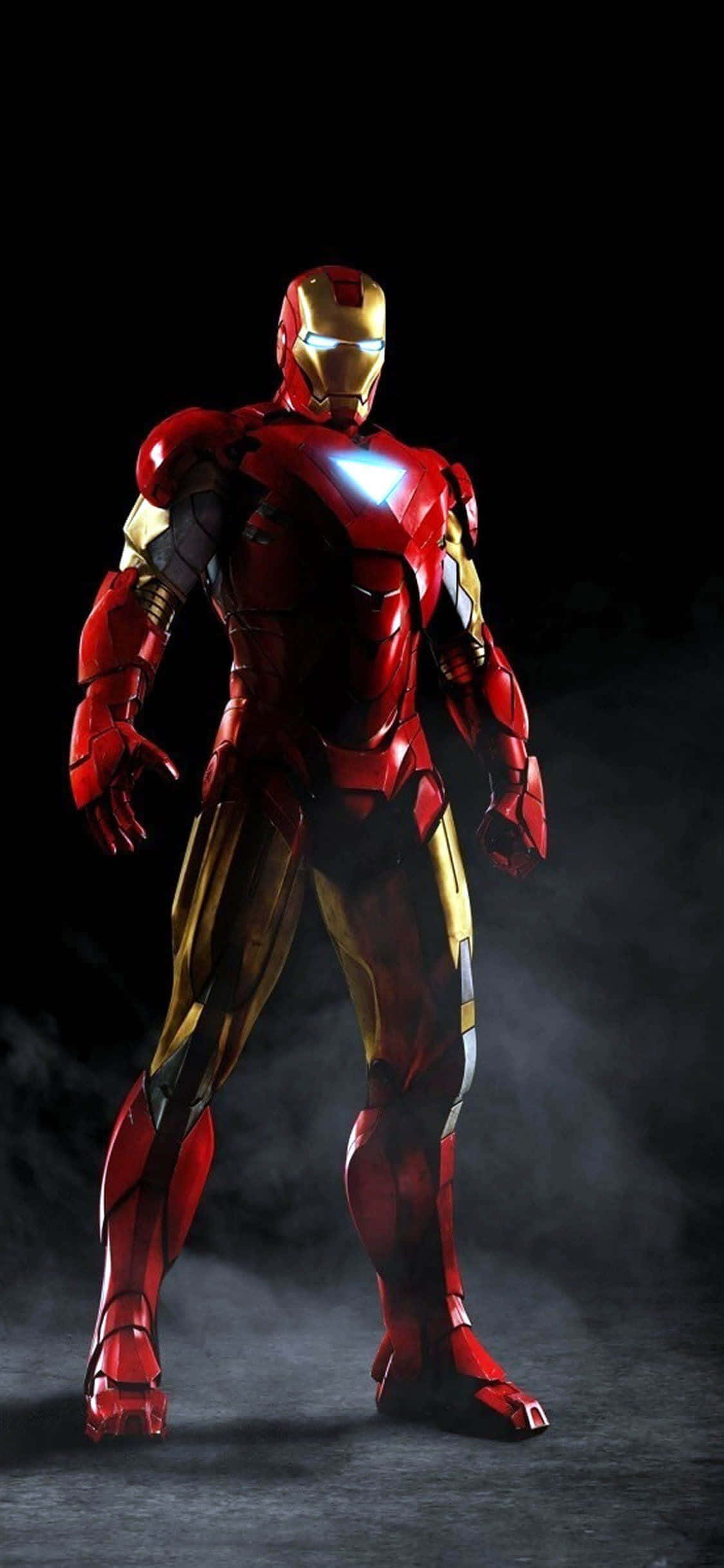 Täydellinen yhdistelmä tyyliä ja toimintaa - Iron Man iPhone X Taustakuvat