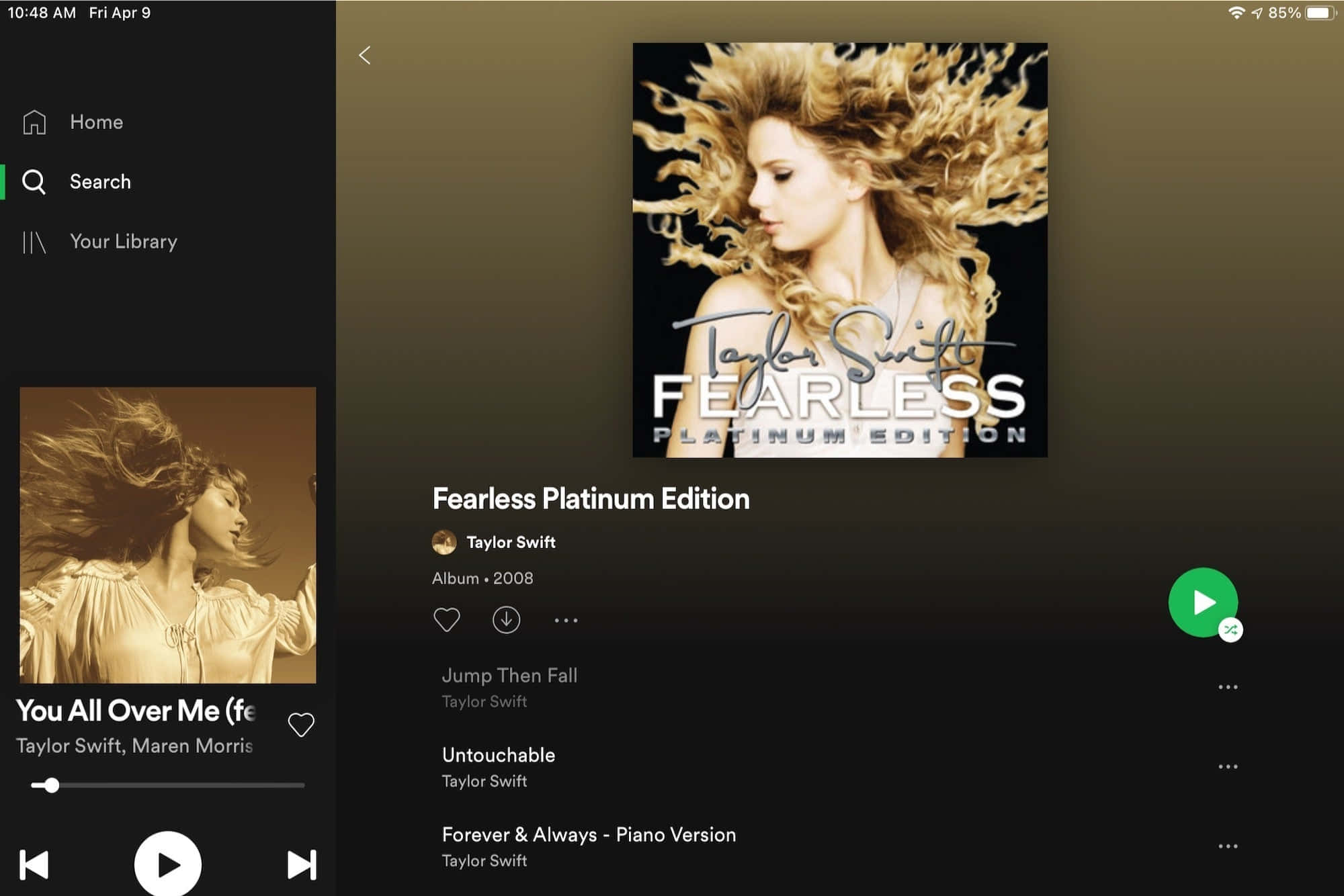 Taylor Swift -laulualbumin kuvat Taustakuvat