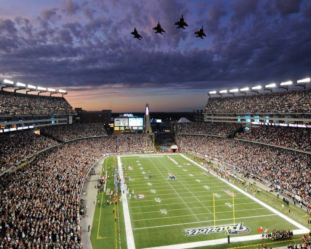 Täynnä oleva NFL-jalkapallostadion Taustakuvat