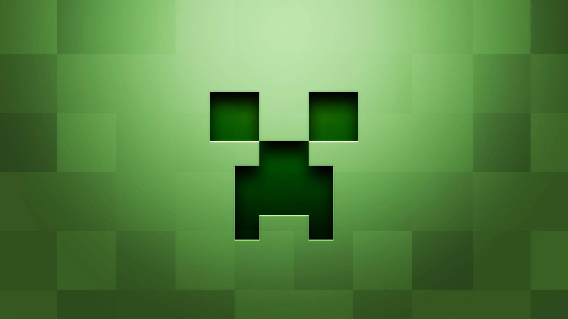 Minecraft Creeper Face -hahmo Pikseli taustakuva