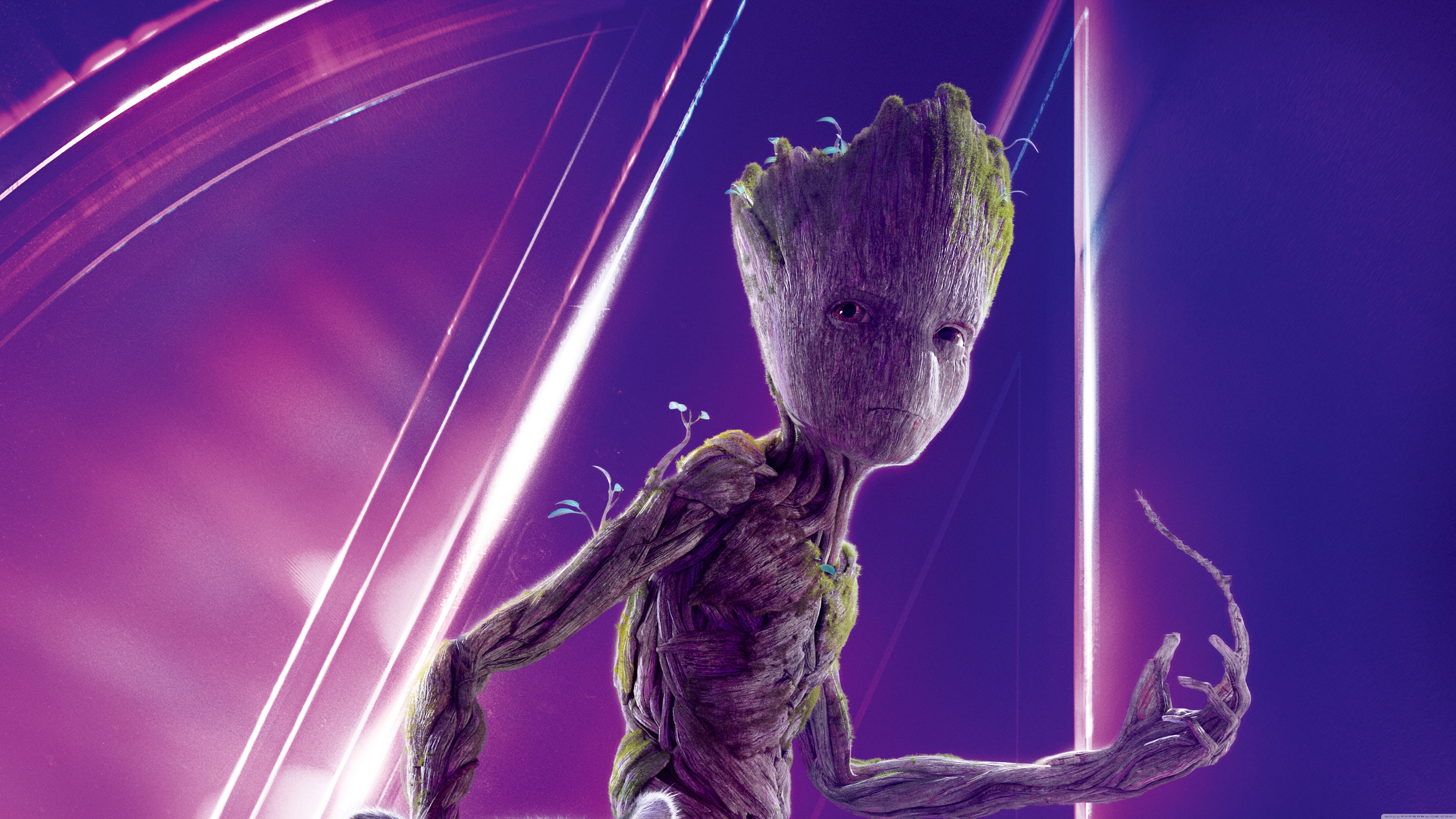 Teini-ikäinen Groot 4K Marvel iPhone Taustakuvat