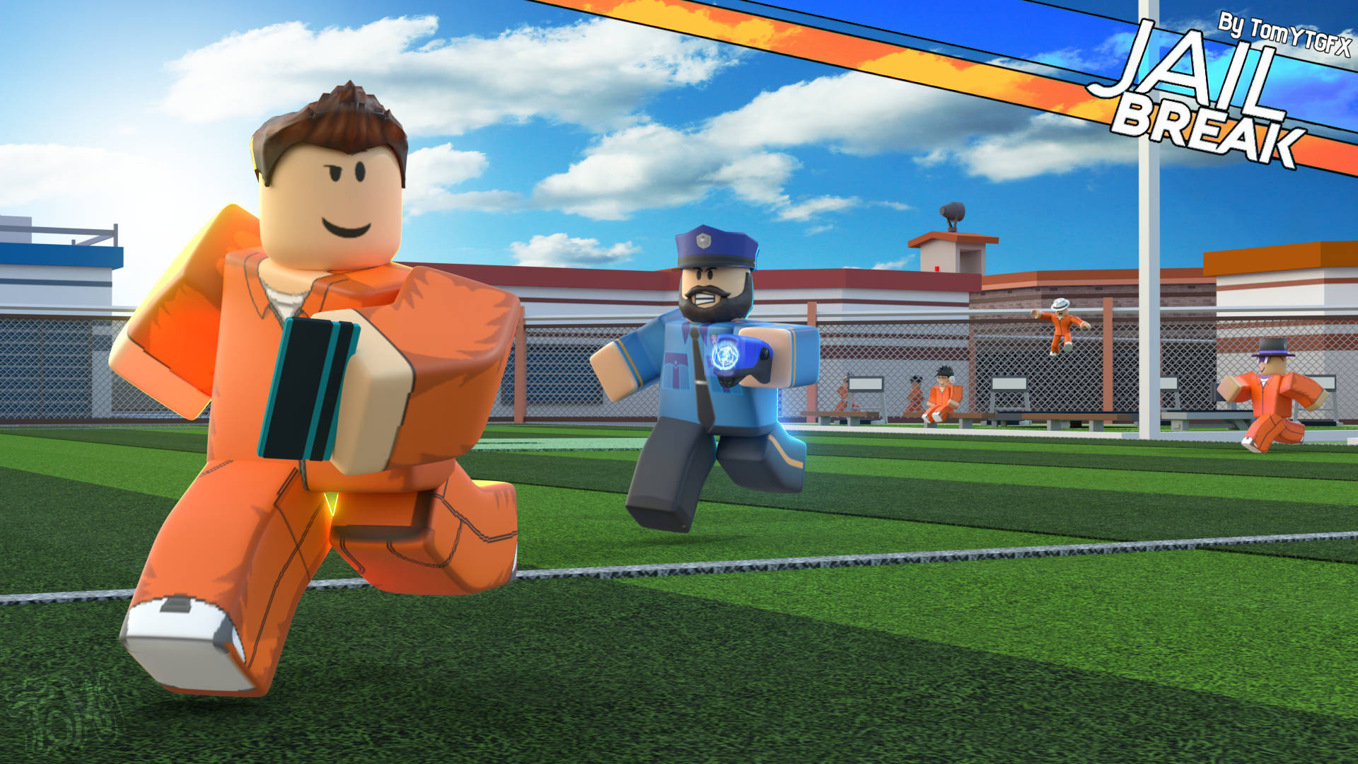 Tervetuloa jännittävään Jailbreak-pelin maailmaan Robloxissa! Taustakuvat