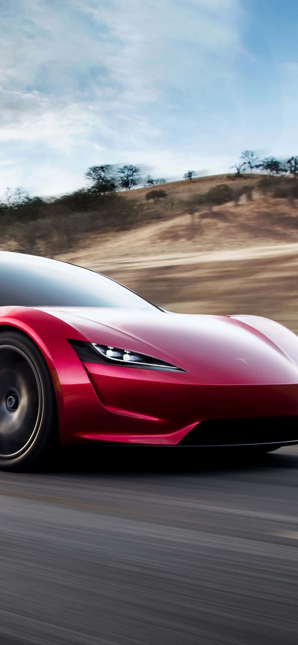 Tesla Roadster 3D iPhone Taustakuvat