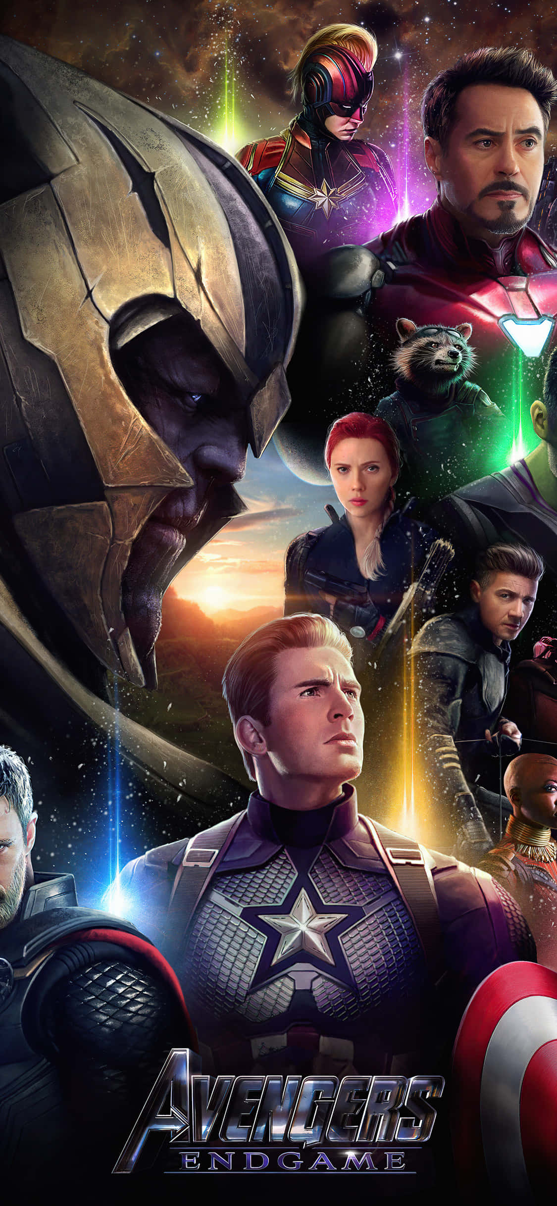 The Avengers kokoontuvat taistelemaan pahaa vastaan. Taustakuvat