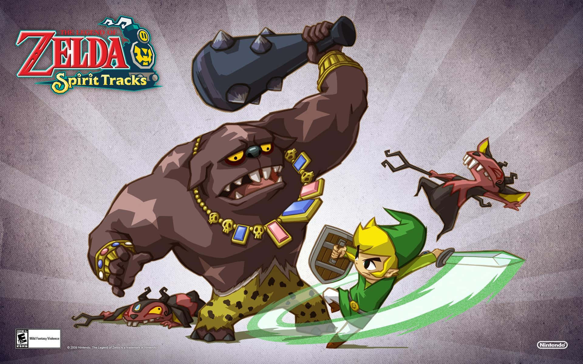 The Legend Of Zelda Toon Linkin ja Big Blinin kanssa Taustakuvat