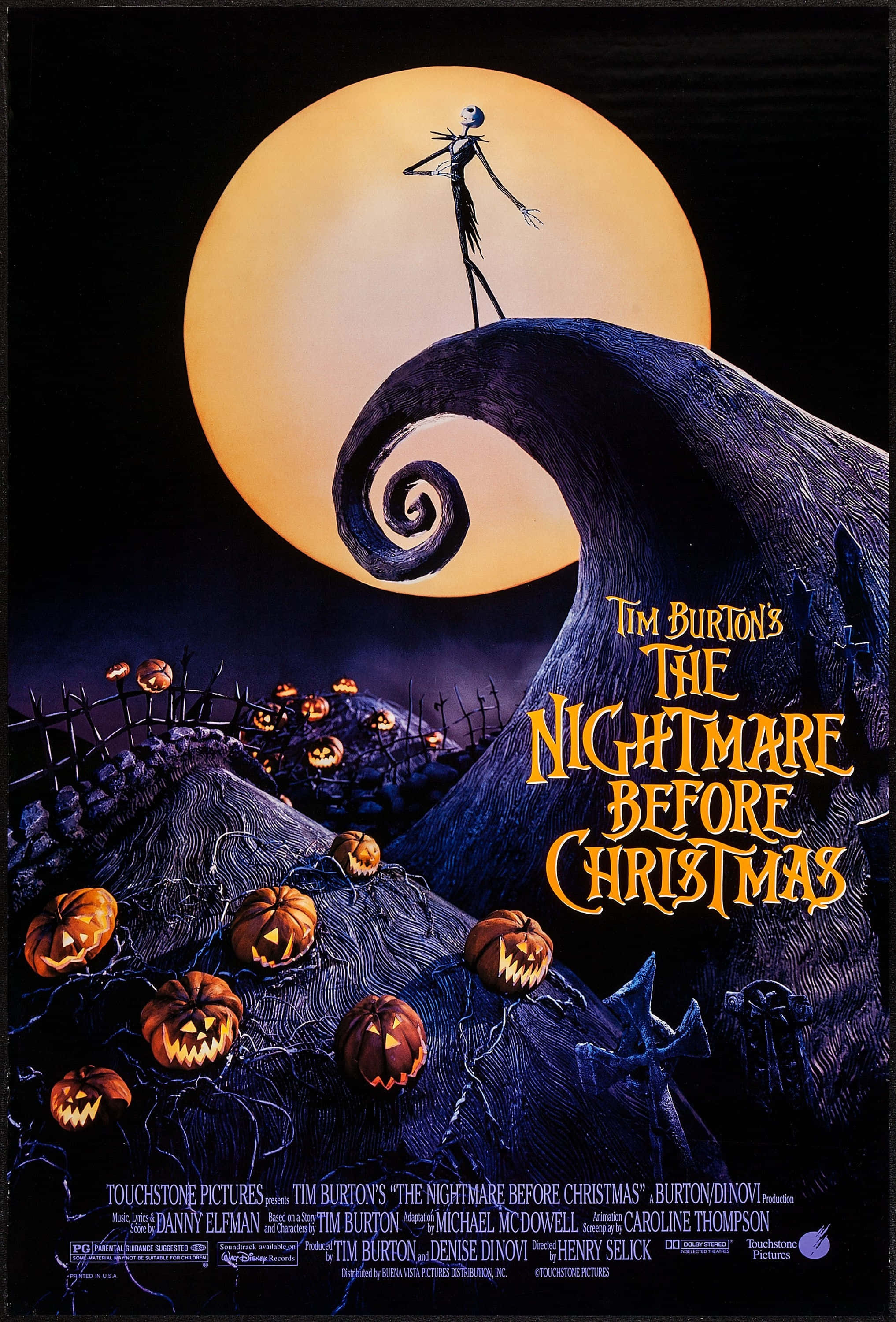 The Nightmare Before Christmas -elokuvajuliste Taustakuvat