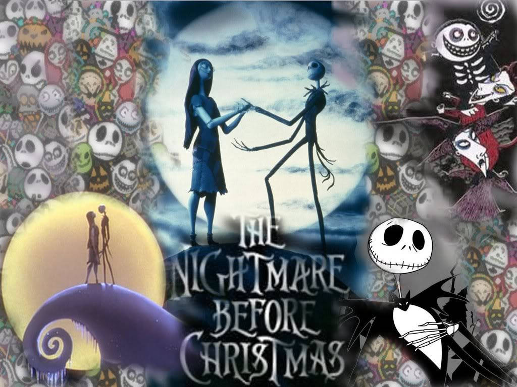 The Nightmare Before Christmas -kollaasitaide Taustakuvat