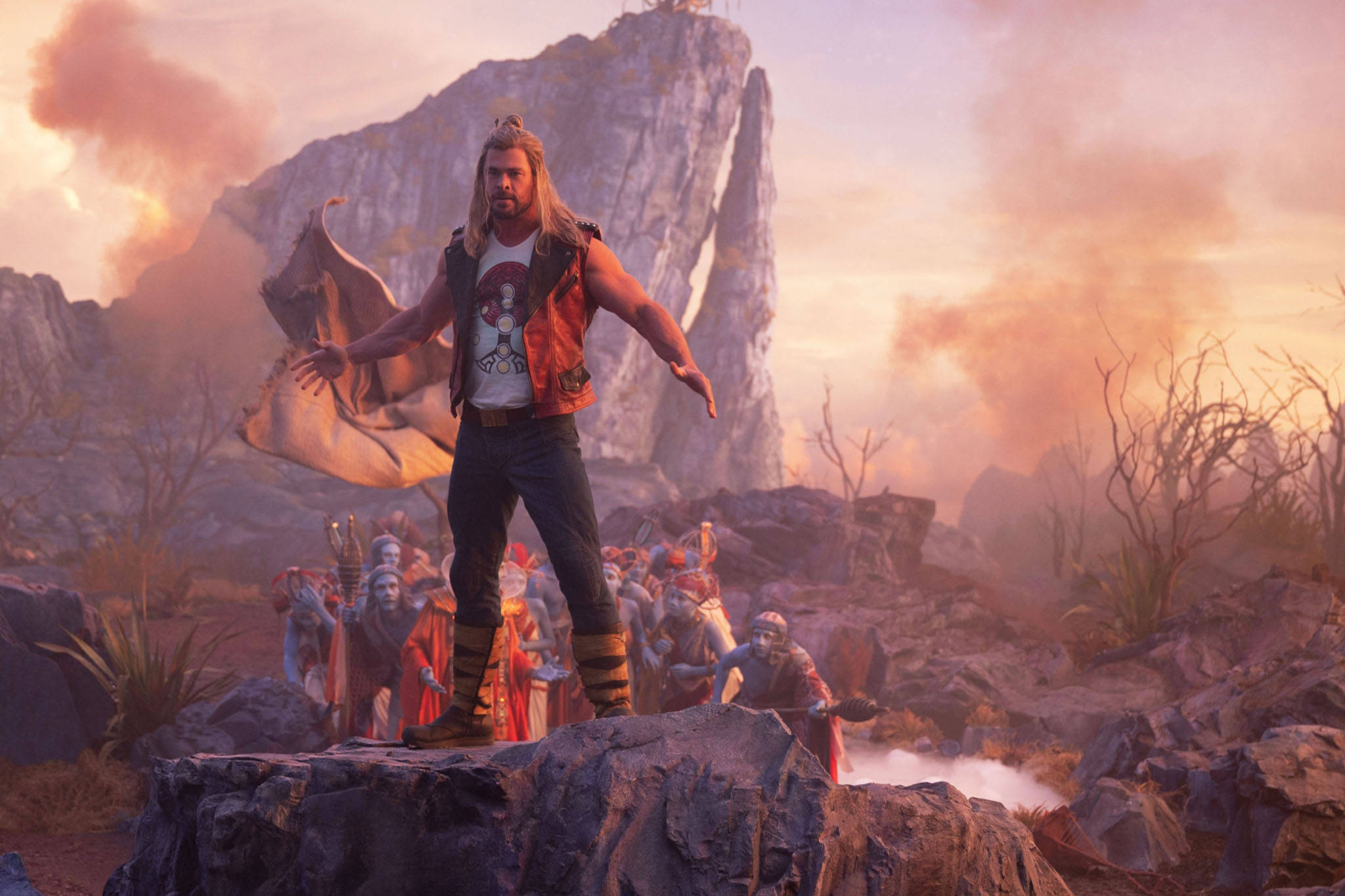Thor Love And Thunder Puolijumala Taustakuvat