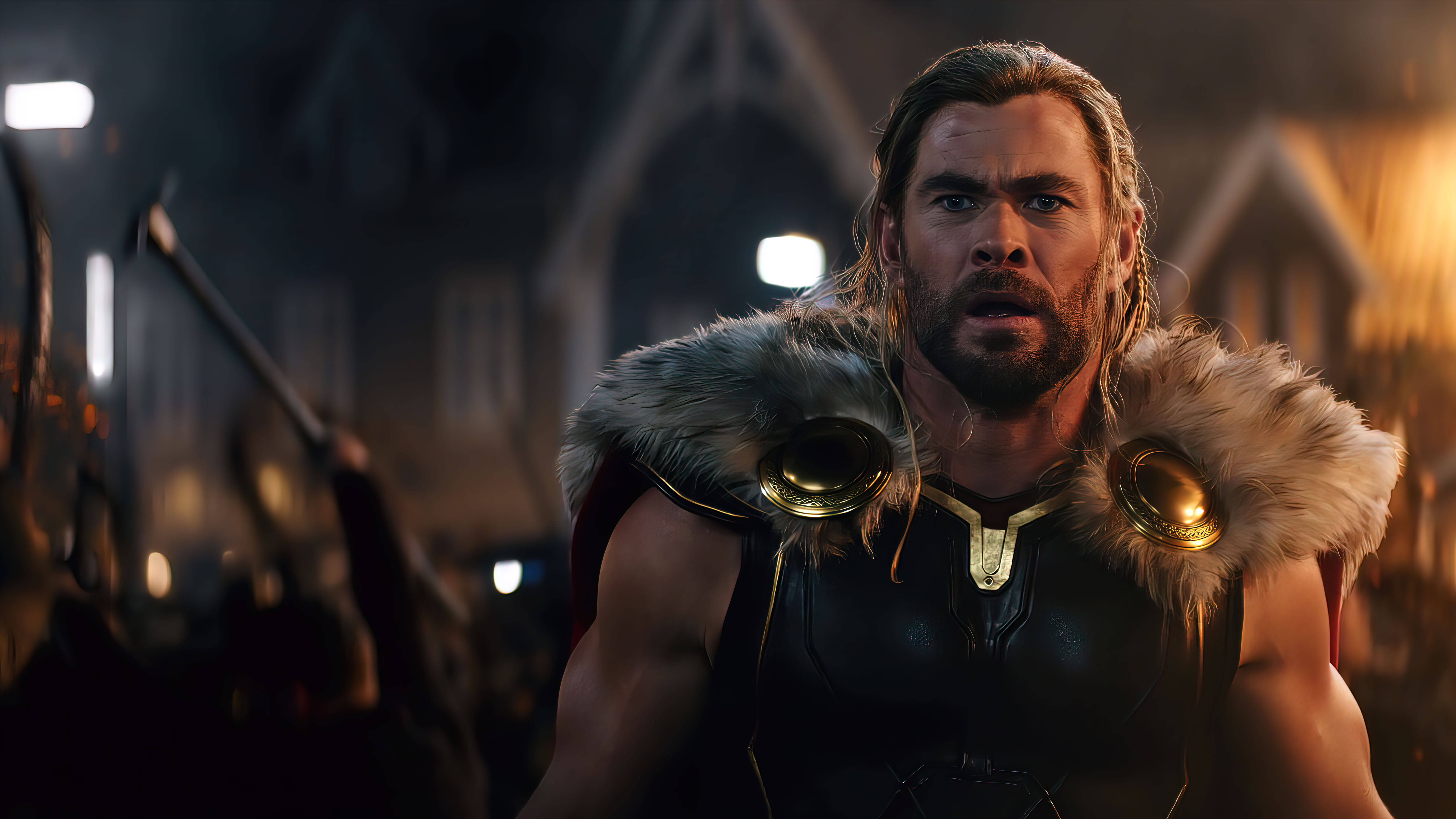 Thor Love And Thunder Hämmästynyt Thor Taustakuvat