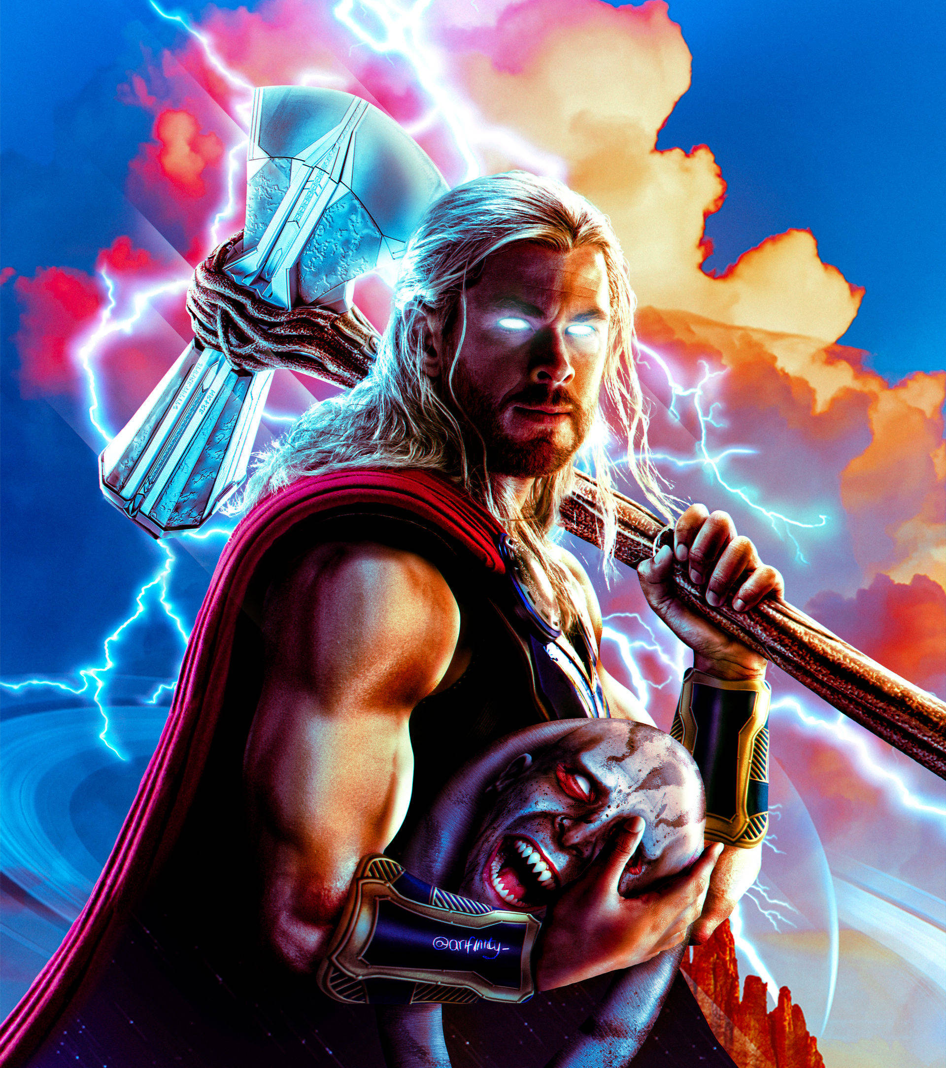 Thor Love And Thunder -fanitaide Taustakuvat