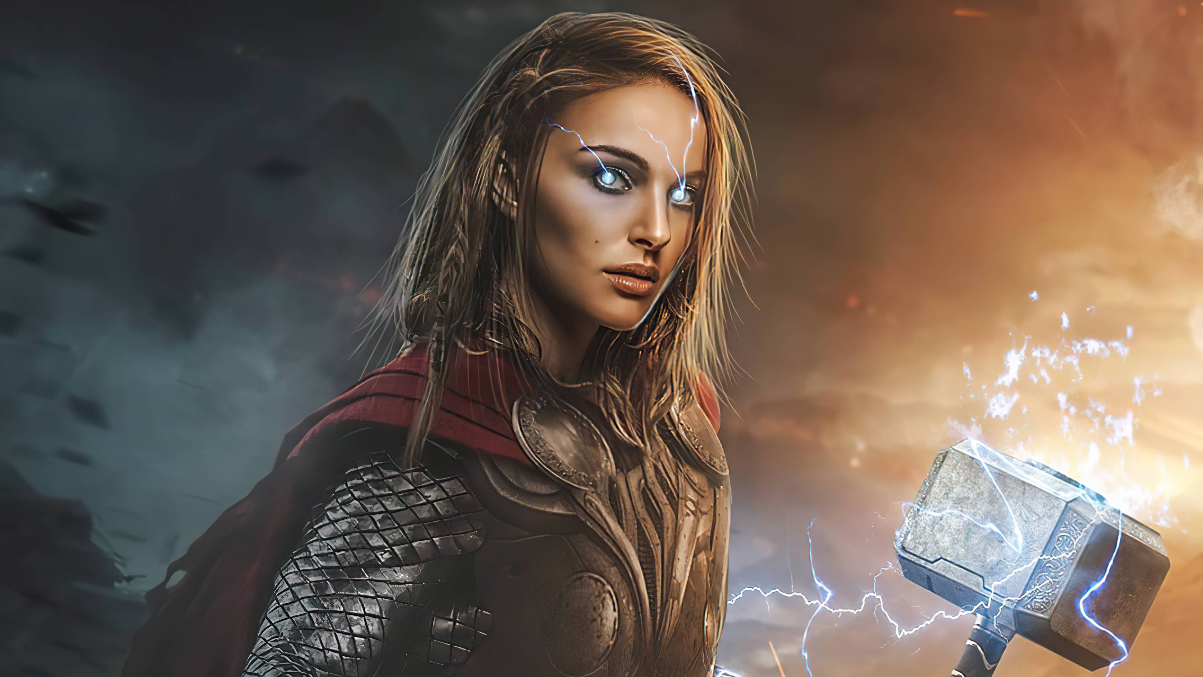 Thor: Rakkaus ja Ukkonen Jane-fanitaide Taustakuvat