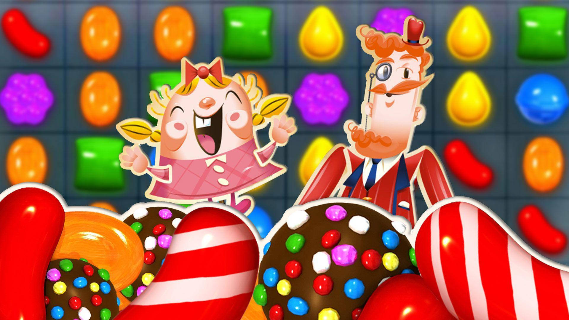 Tiffi ja Herra Toffee Candy Crush Sagassa Taustakuvat
