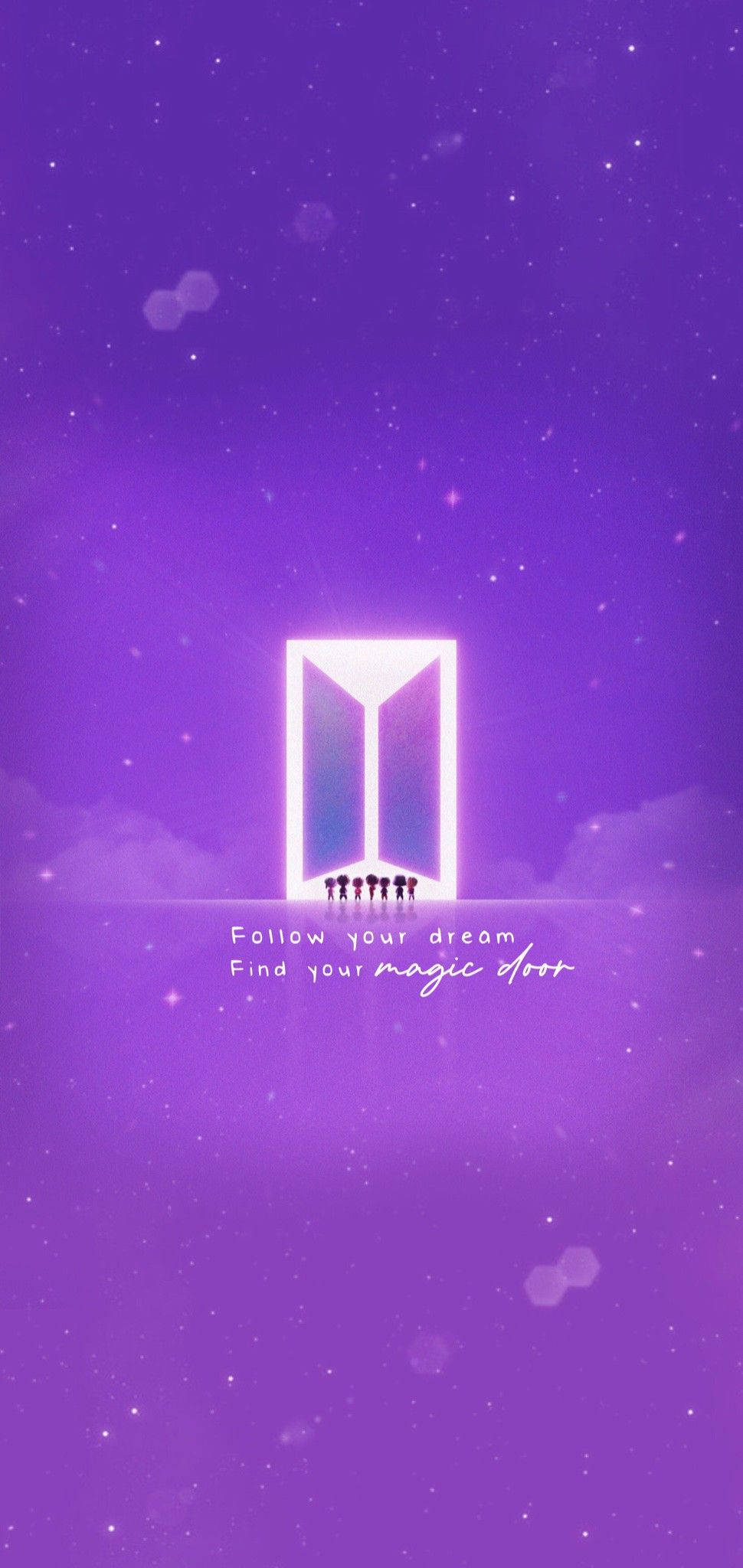 Tiny Tan BTS -logo siluetilla Taustakuvat
