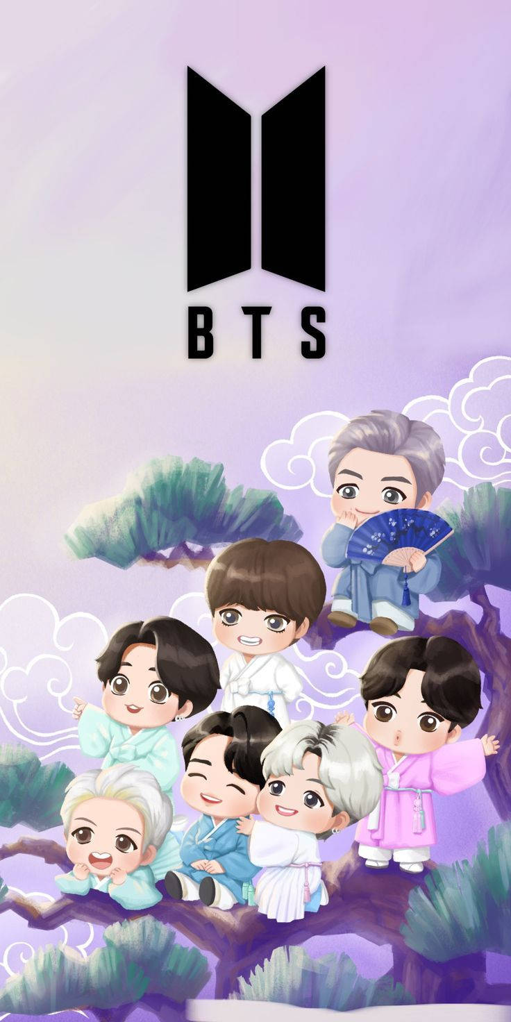 Tiny Tan BTS puun latvassa Taustakuvat
