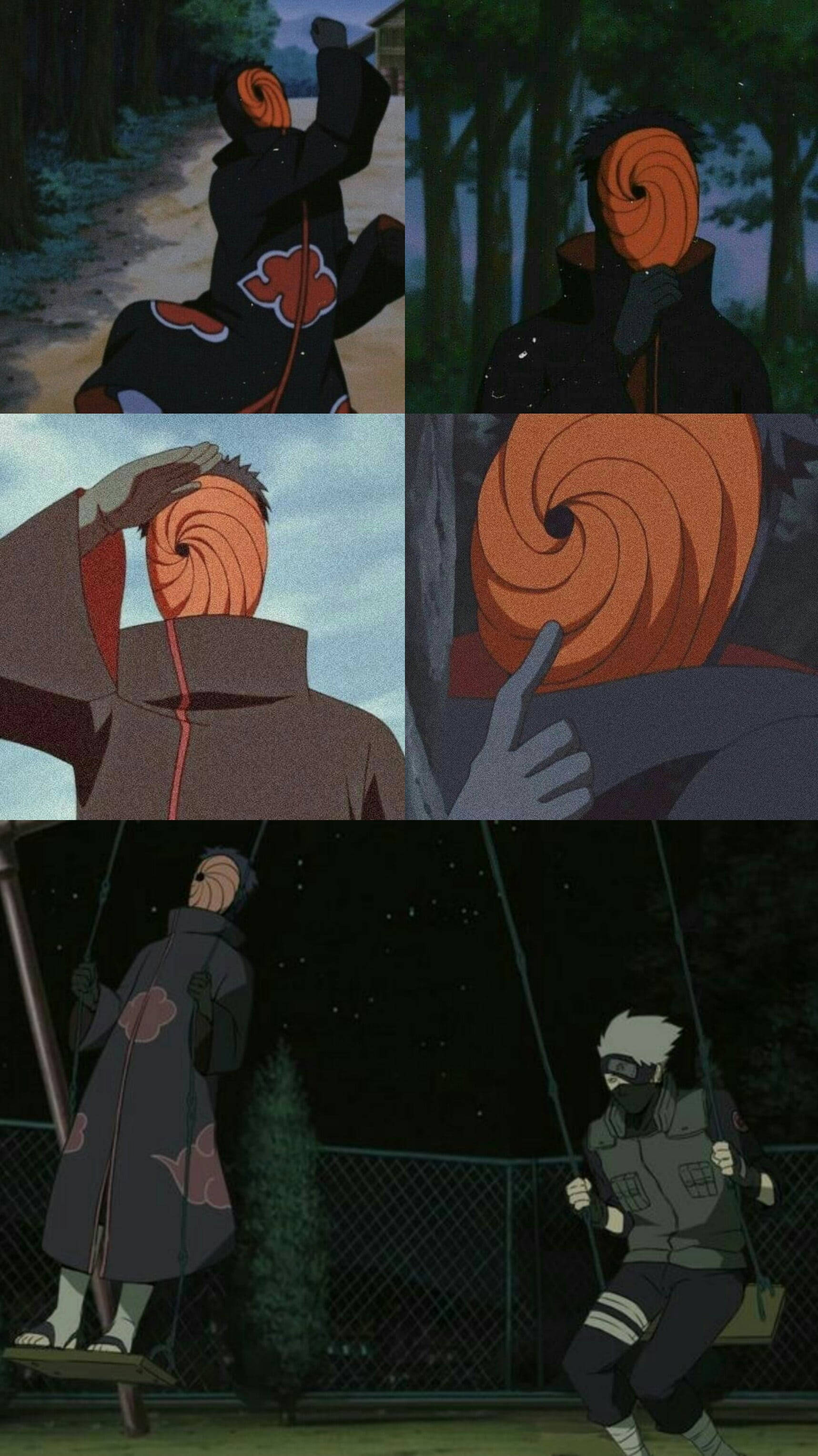 Tobi Naruto Aesthetic - Taiteellinen kollaasi Taustakuvat
