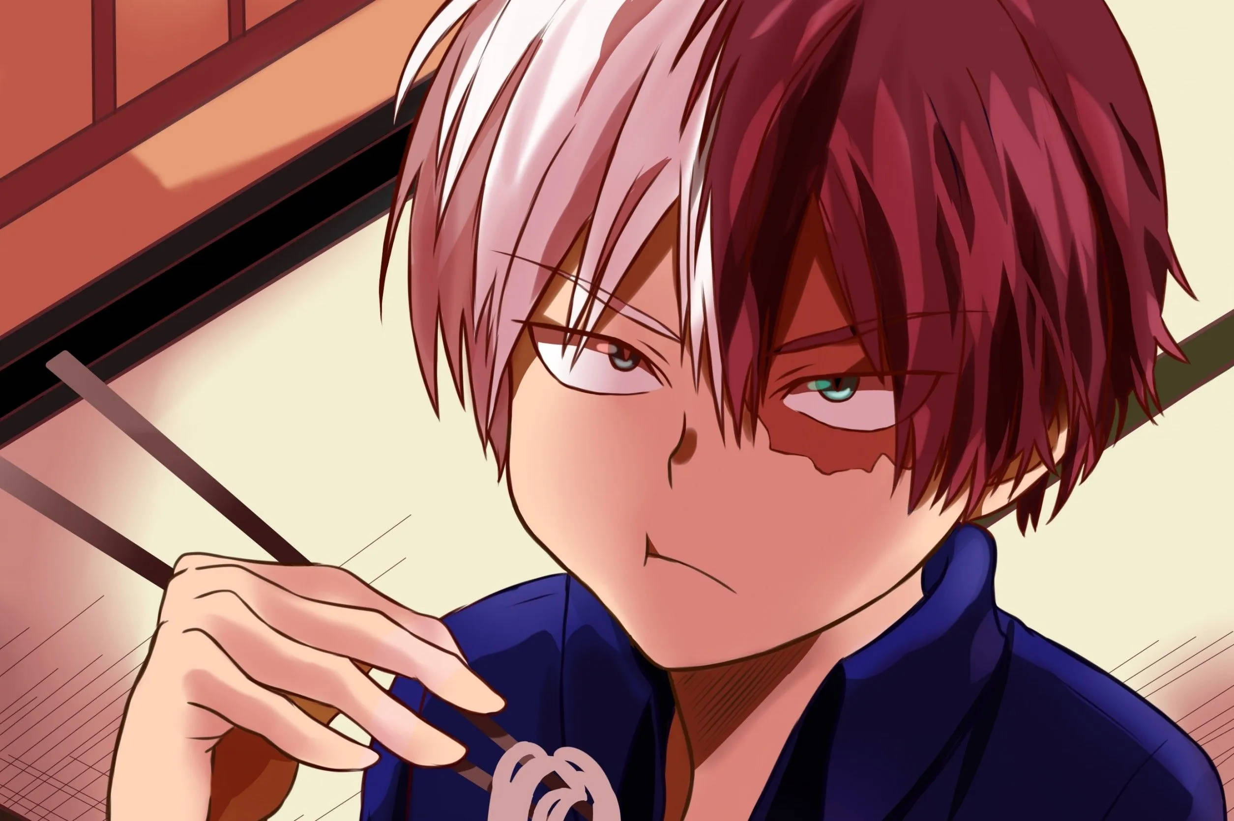 Todoroki Chibi-tyylillä - Suloinen Boku no Hero Academia -fanitaide Taustakuvat