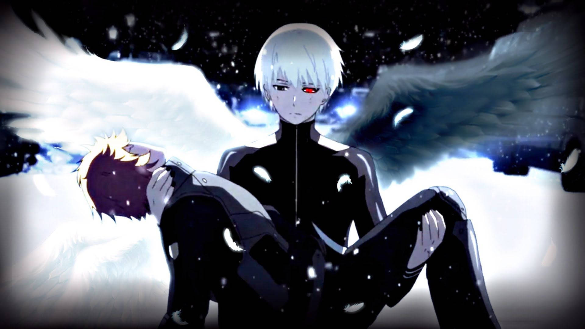 Tokyo Ghoul -hahmot mustat valkoiset siivet Taustakuvat